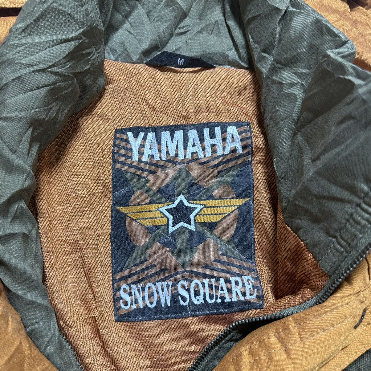 Yamaha Vintage YAMAHA SNOW SQUARE SKIS Bomber Hooded Jacket Size US M / EU 48-50 / 2 - 7 Thumbnail
