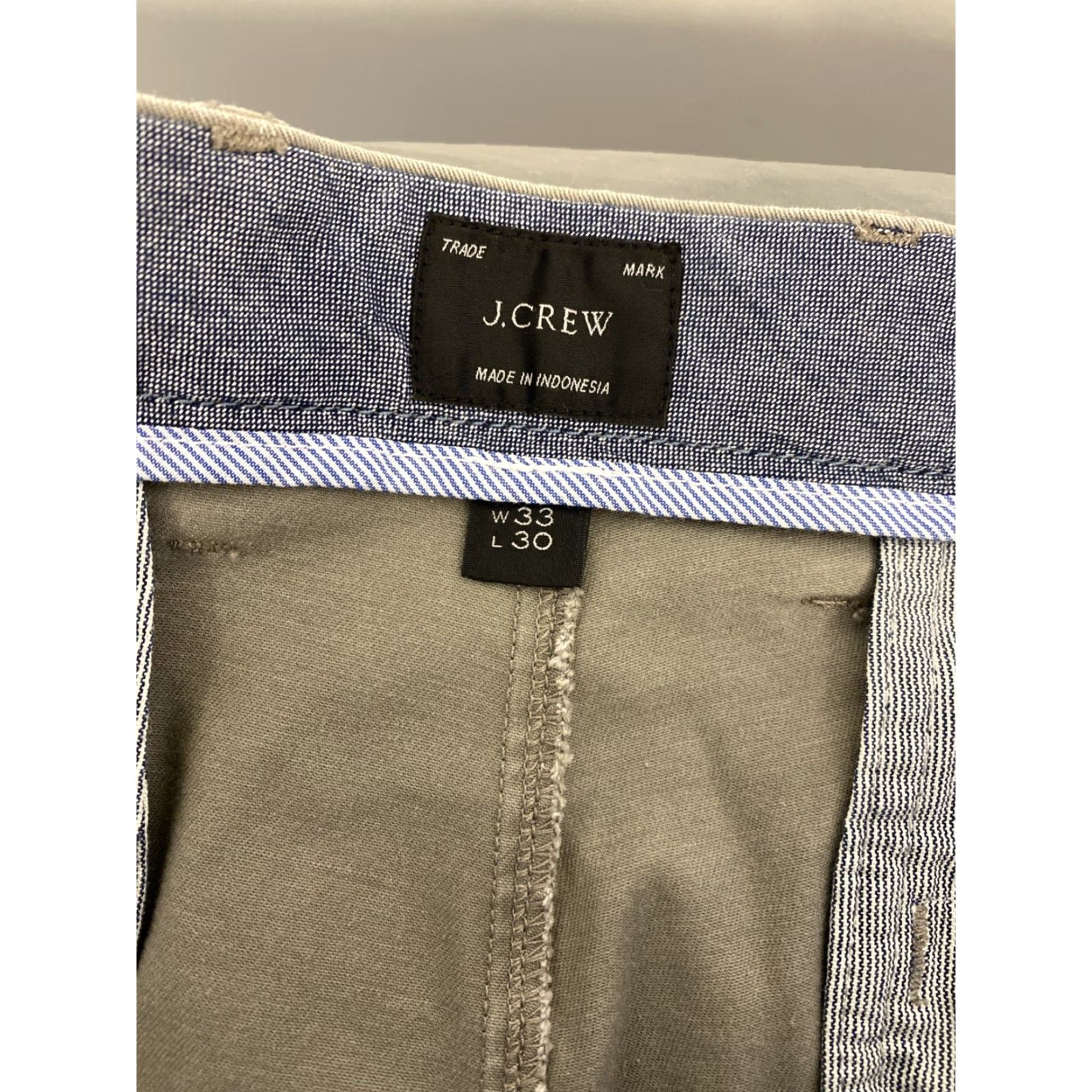 J.Crew VINTAGE J.CREW Men’s Gray Cotton Chino Pants Tapered Fit 33x32 Casual Business Size US 33 - 7 Thumbnail