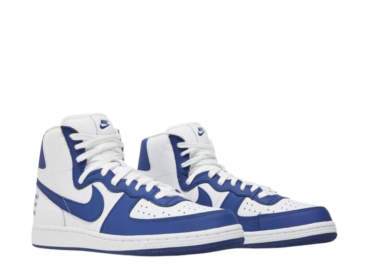 Comme des Garcons Homme × Nike o1mle0924 High-Top Sneakers in White & Blue Size US 7.5 / EU 40-41 - 3 Thumbnail