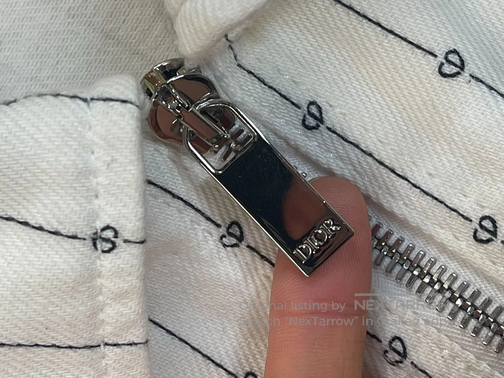 Dior Dior SS22 Striped Logo Embroidery Denim Jacket. Size US S / EU 44-46 / 1 - 3 Thumbnail