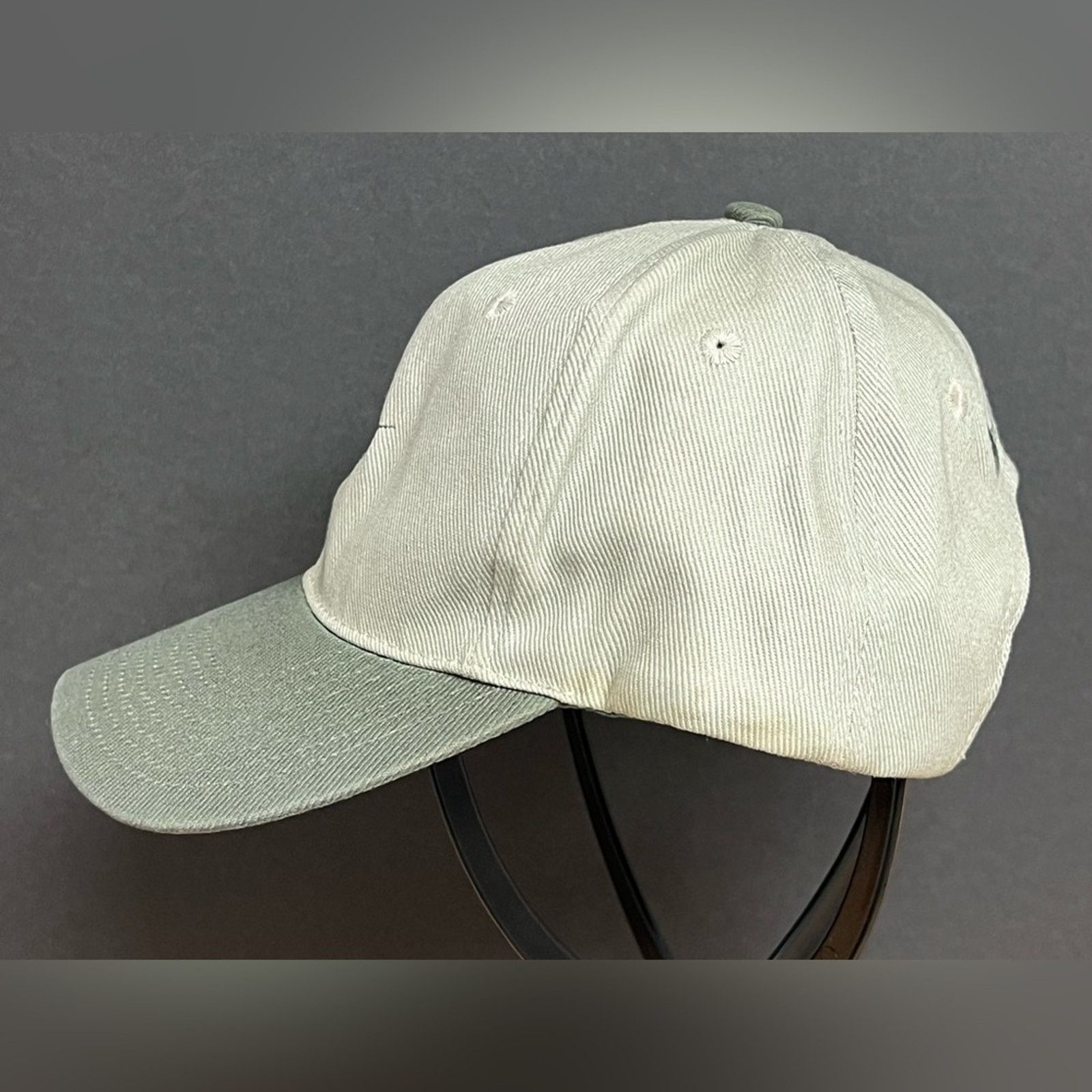 Nike NIKE Strapback Hat VTG Olive Beige Center Swoosh Golf Cap Size ONE SIZE - 3 Thumbnail