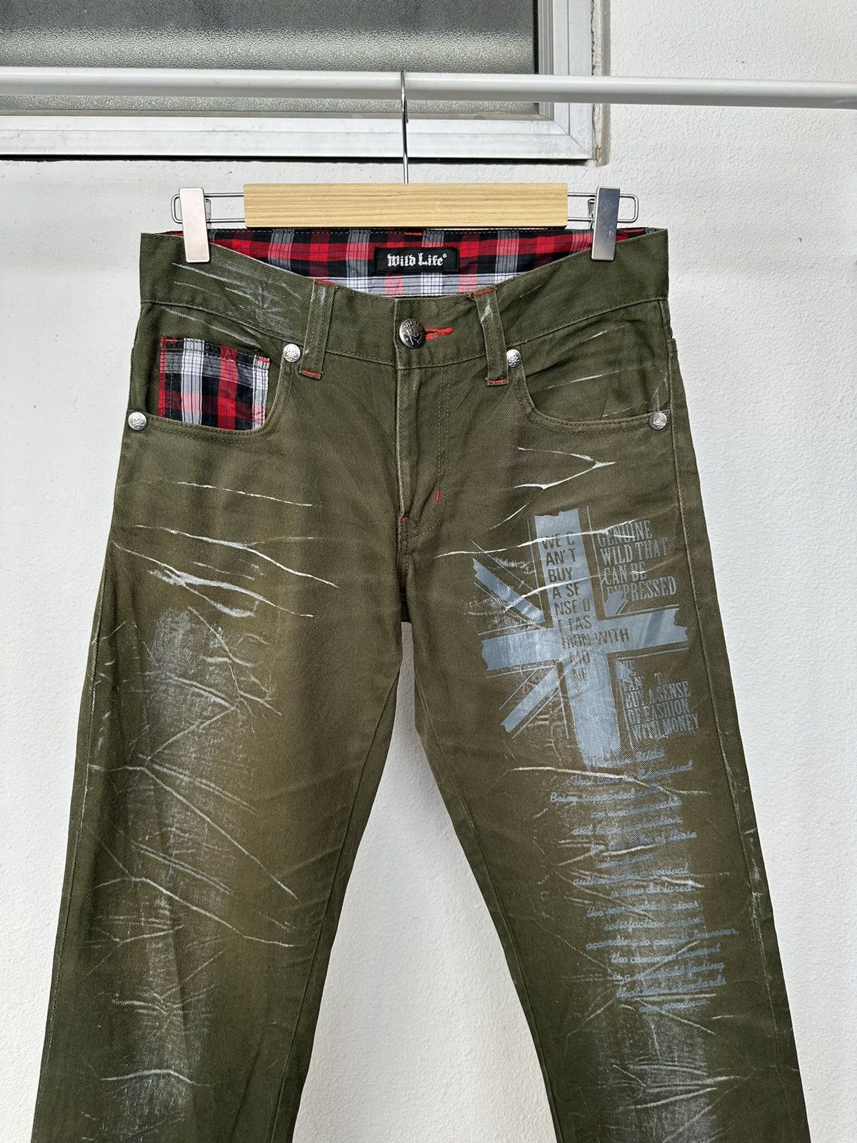 If Six Was Nine 00's Wild Life punk gothic statement pant Size US 30 / EU 46 - 10 Thumbnail