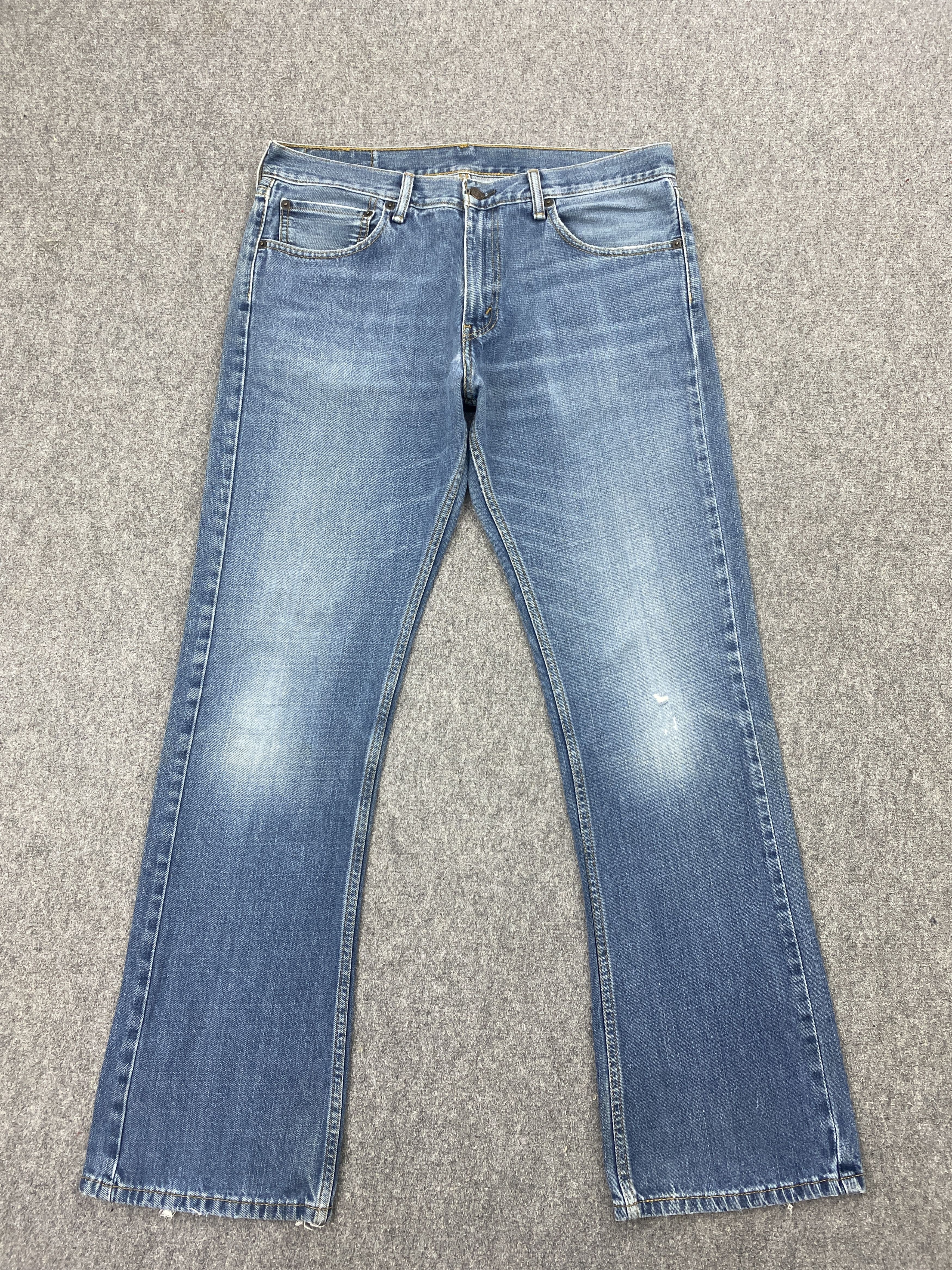 image of Levis x Vintage Levi's 527 Faded Blue Flare Bootcut Jeans in Blue Denim, Men's (Size 34)