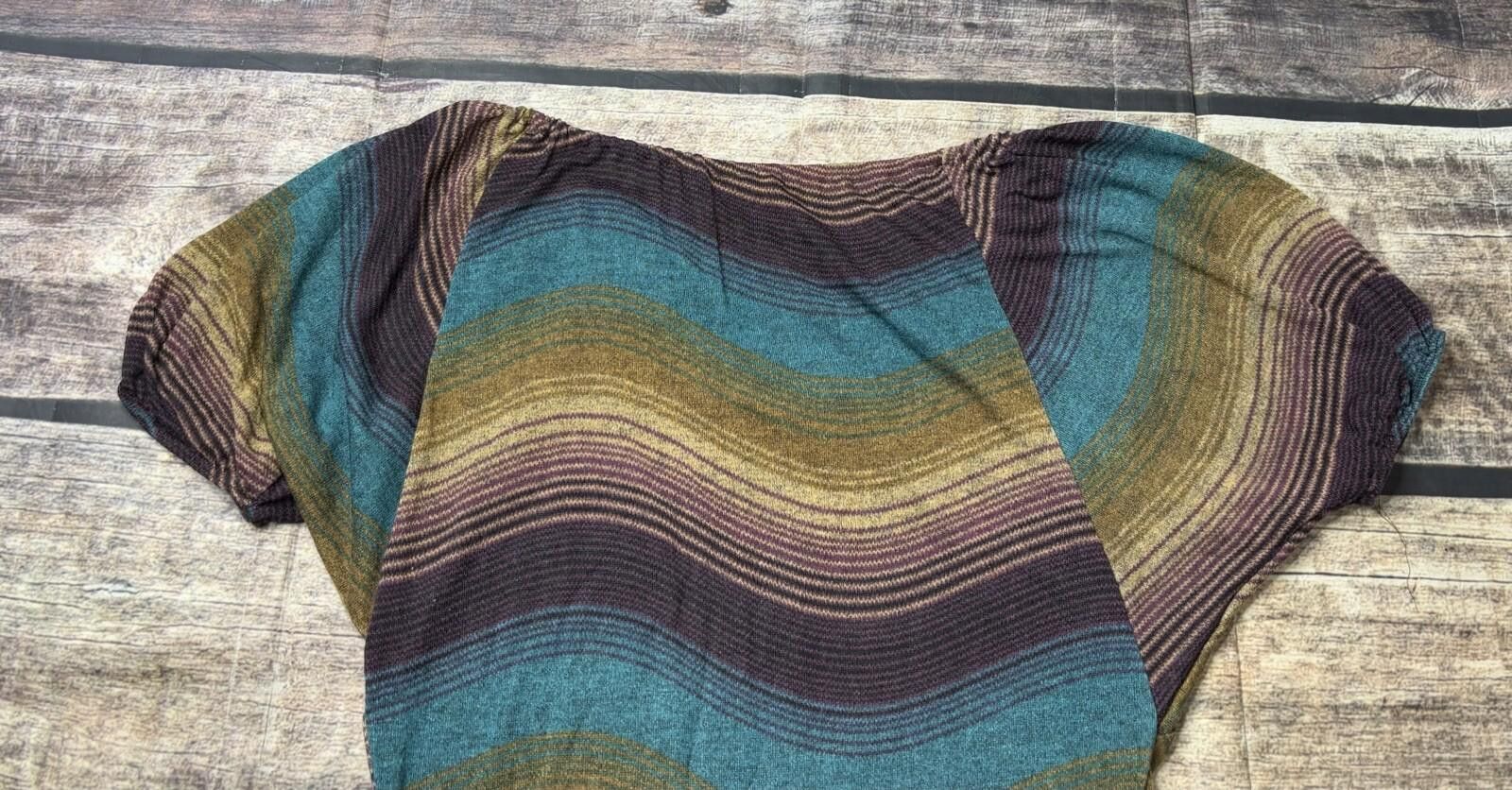 MCM VTG MCM Top Women's Medium Colorblock Striped Puff Size M / US 6-8 / IT 42-44 - 6 Thumbnail