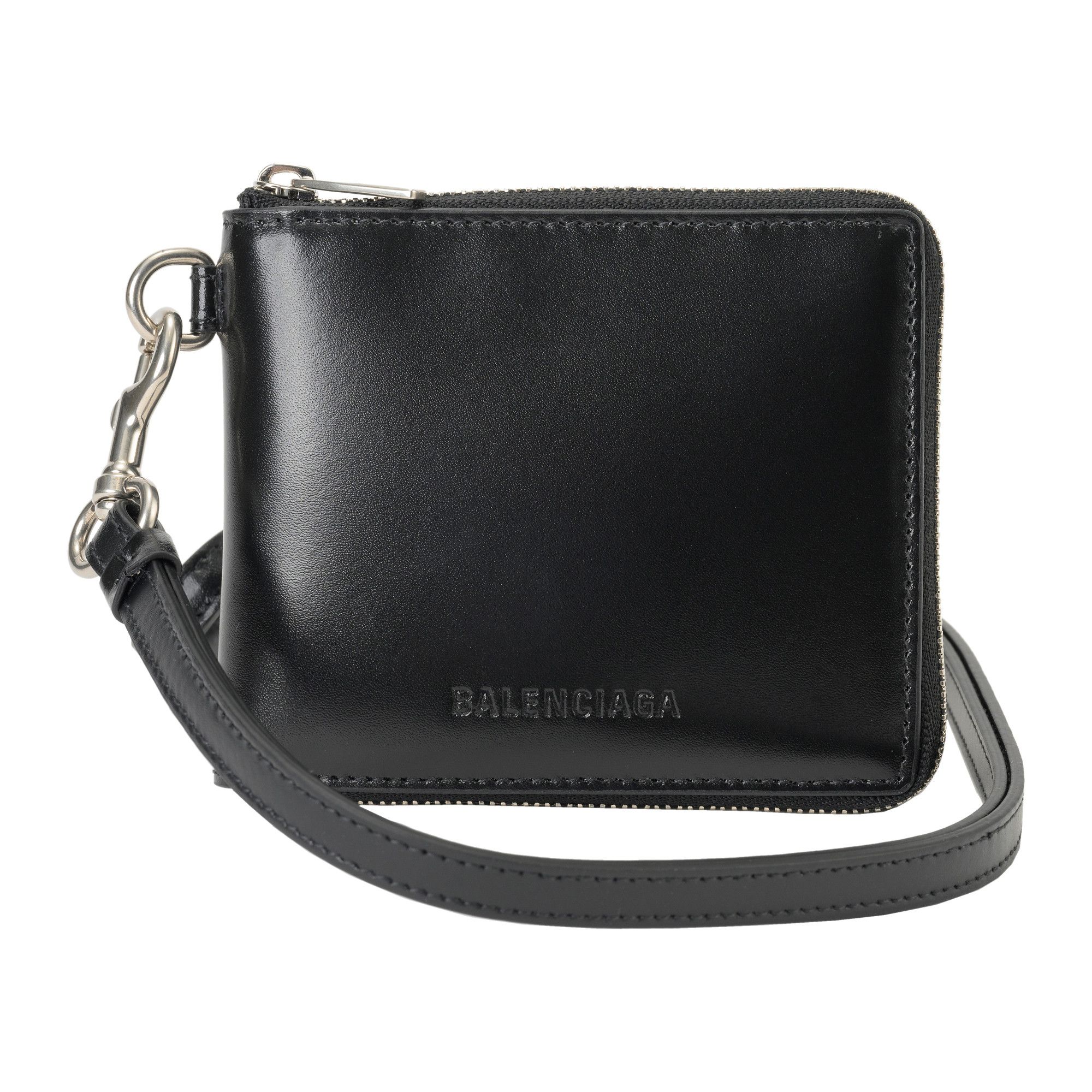 Balenciaga o1bcso1str1024 Size: OS / Essential Small Wallet With Strap Size ONE SIZE - 4 Thumbnail