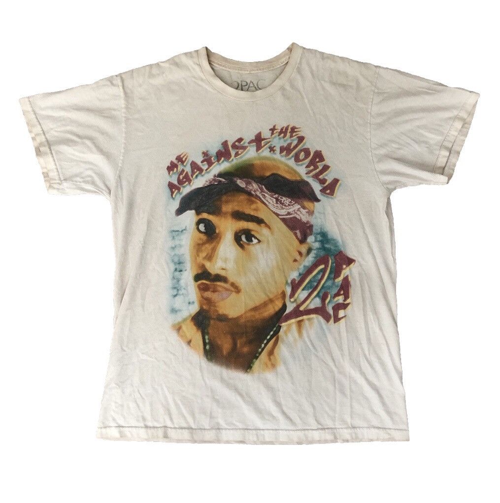 Vintage Vintage 2pac 'Me Against The World' Tee Size US M / EU 48-50 / 2 - 1 Thumbnail