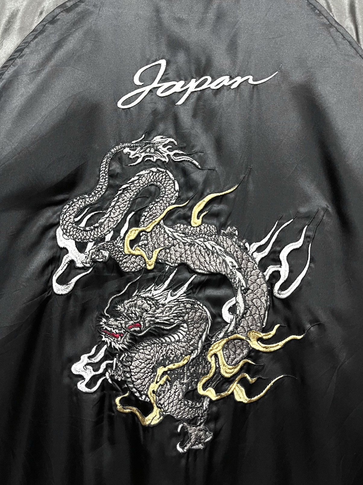 Japanese Brand 🔥Vintage Japanese Sukajan Dragon Embroidery Yakuza Jacket Size US L / EU 52-54 / 3 - 6 Thumbnail