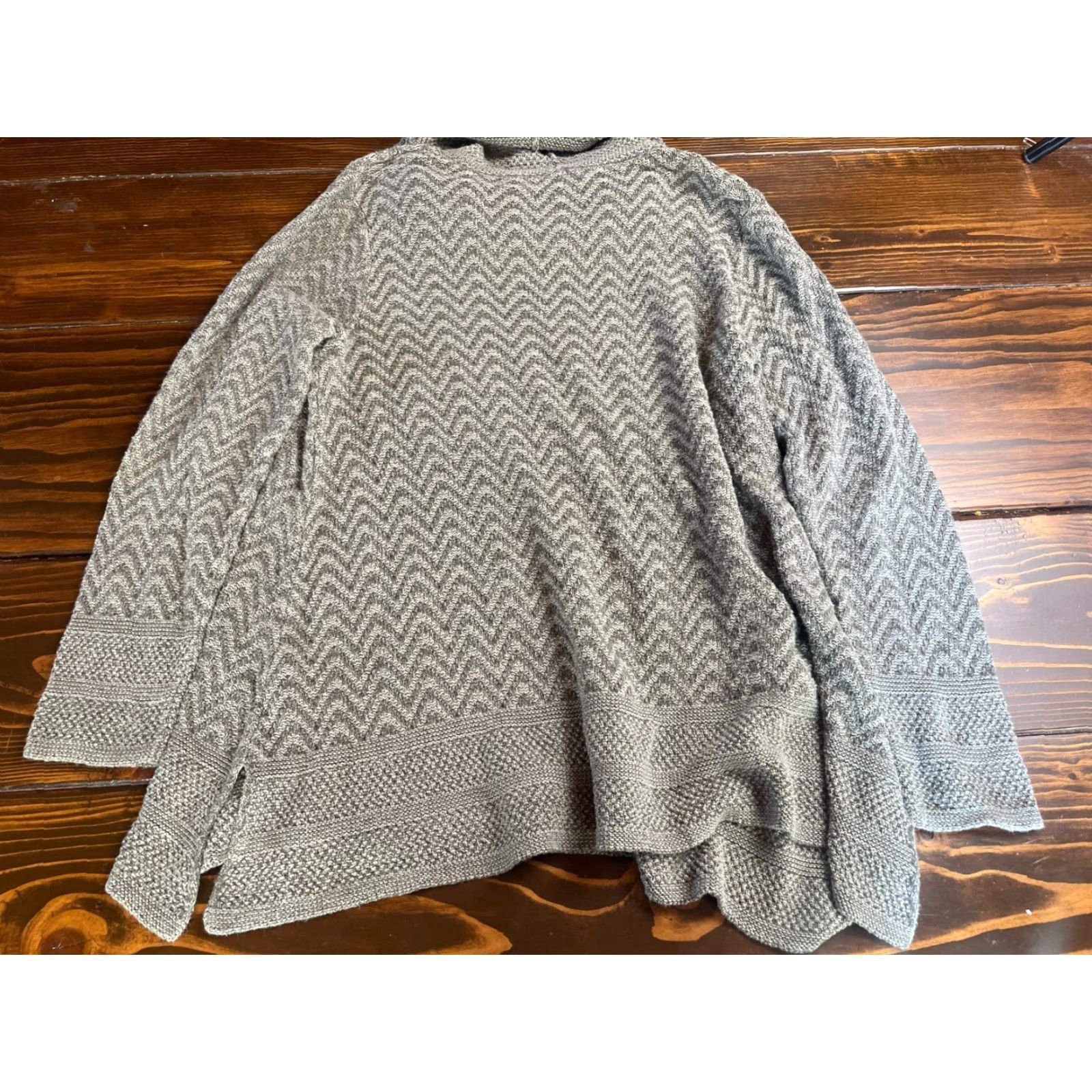 Vintage Eight Eight Eight Sweater, Women, Pullover, Knit, Green, Cowl Neck, Size M, Casual, Fall/Winter, Long Sleeve, Relaxed Fit Size M / US 6-8 / IT 42-44 - 2 Thumbnail