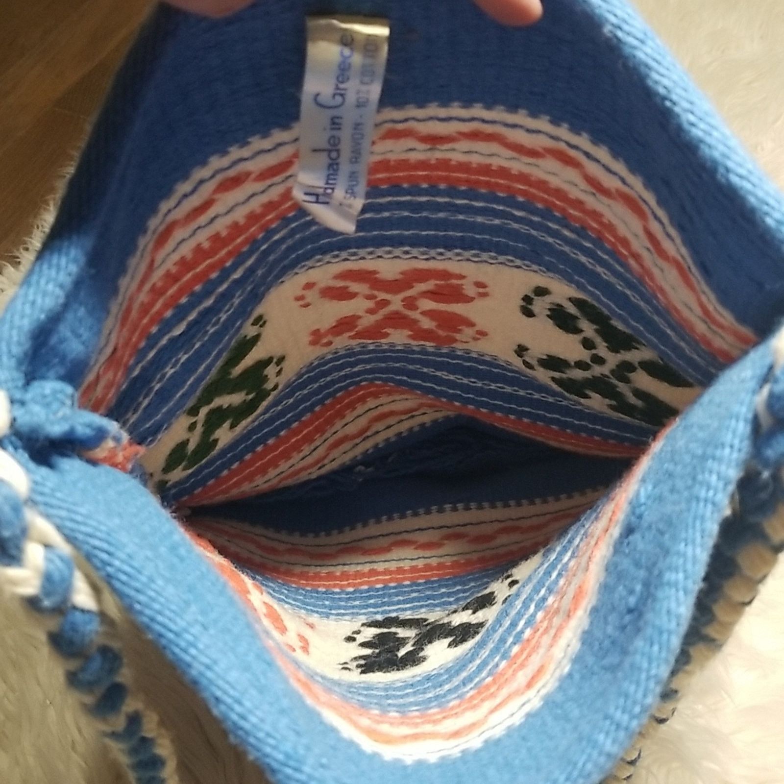 Vintage Vintage Handmade in Greece Boho Tote Bag Size ONE SIZE - 3 Thumbnail