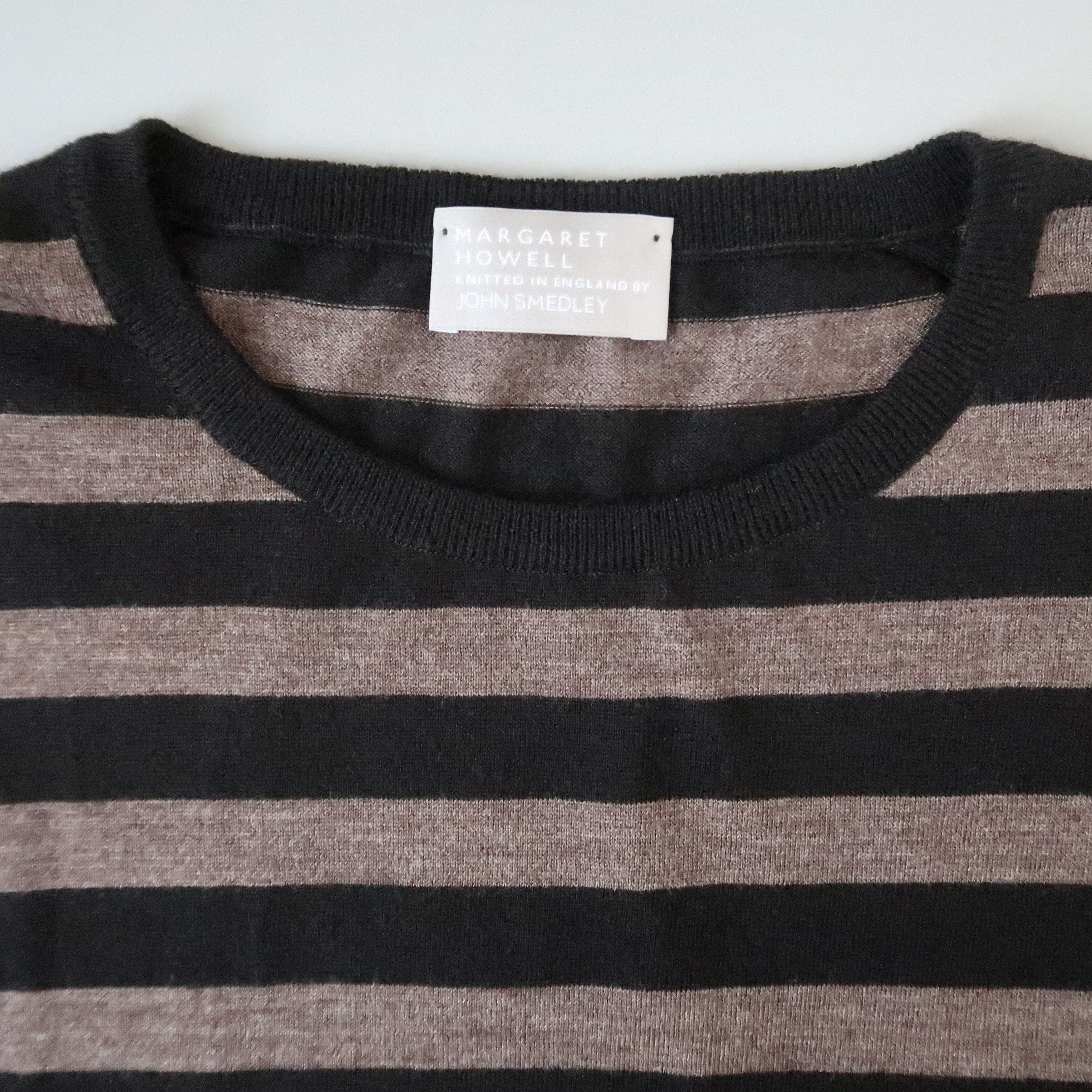 John Smedley MHL x John Smedley striped fine merino wool sweater/jumper Size US L / EU 52-54 / 3 - 5 Thumbnail