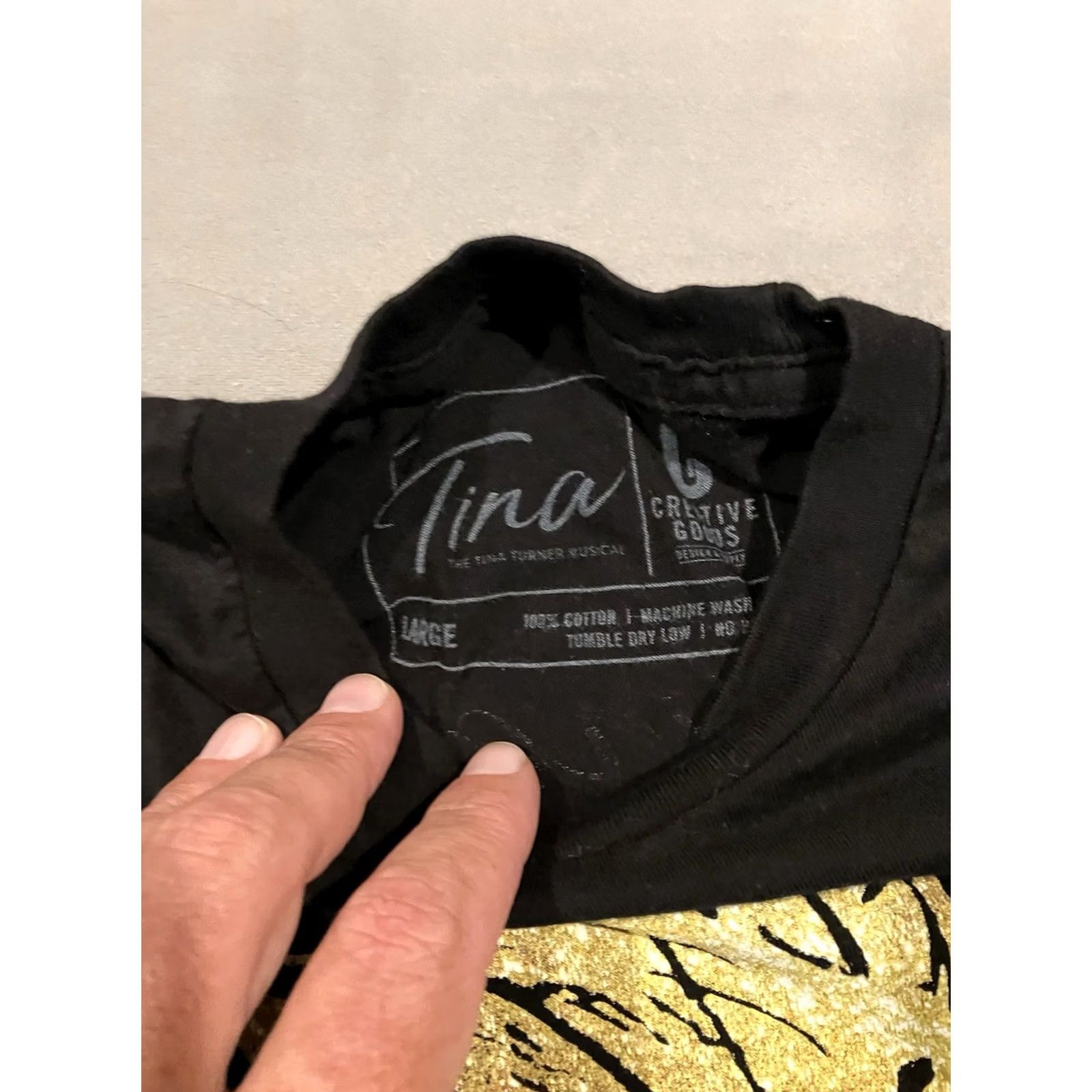 Vintage Tina Turner The Musical T Shirt Large Black Men's Awesome Size US L / EU 52-54 / 3 - 3 Thumbnail