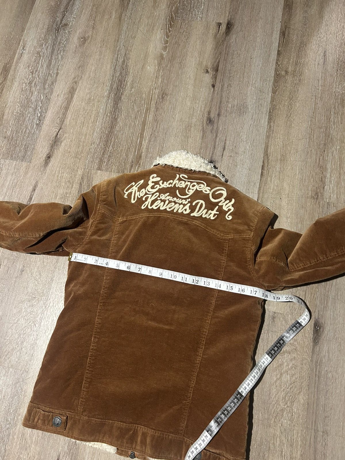 In The Attic Japanese Brand Corduroy Embroidered Faux Fur Jacket Size US S / EU 44-46 / 1 - 7 Thumbnail