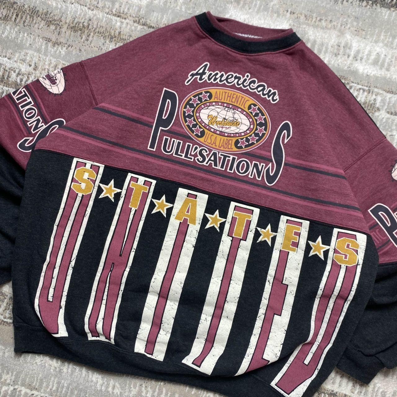 Vintage Rare 90s USA Vintage Sweatshirt Size US M / EU 48-50 / 2 - 2 Thumbnail