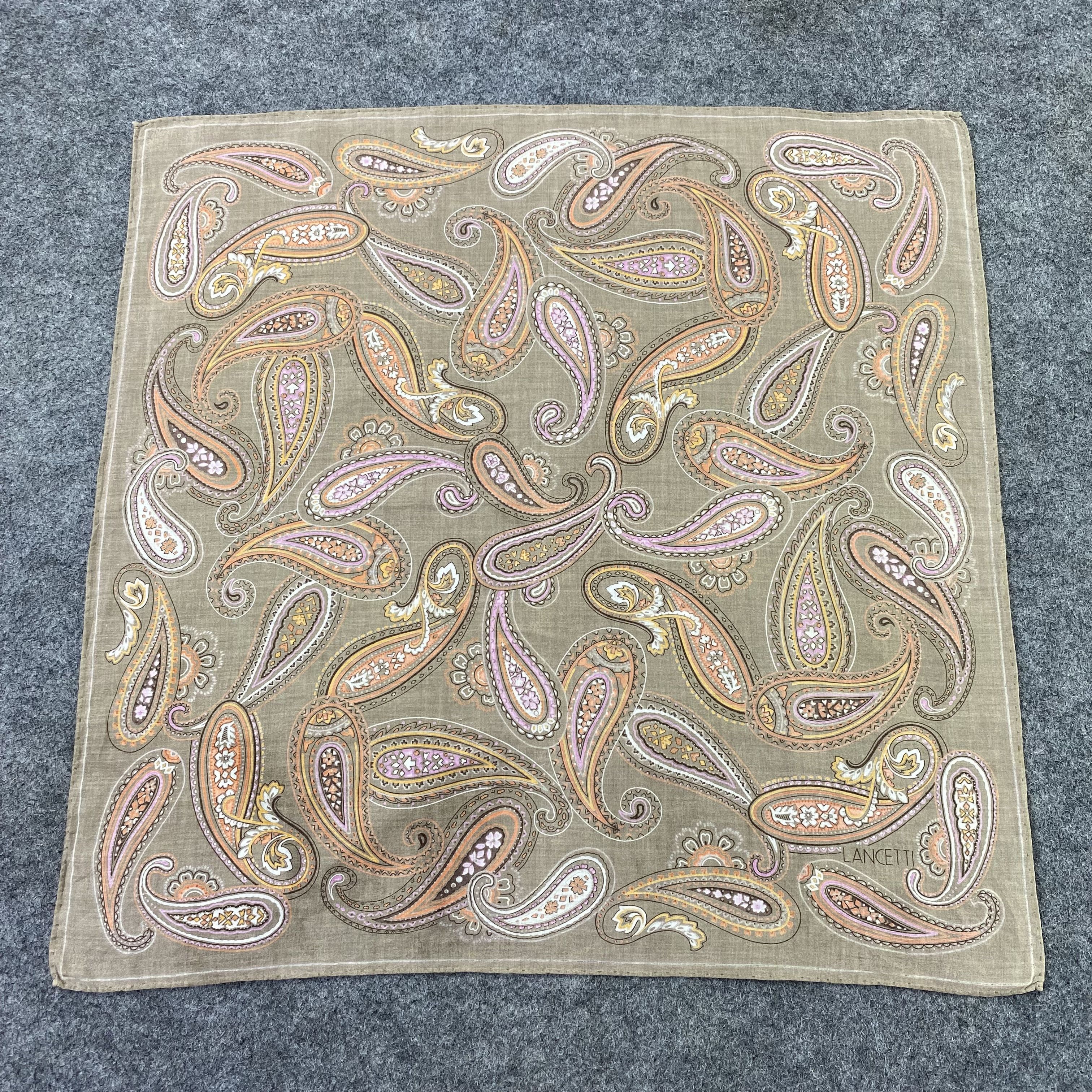 Lui di Lancetti Lancetti Paislee Handkerchief / Bandana / Neckerchief-B919 Size ONE SIZE - 3 Thumbnail