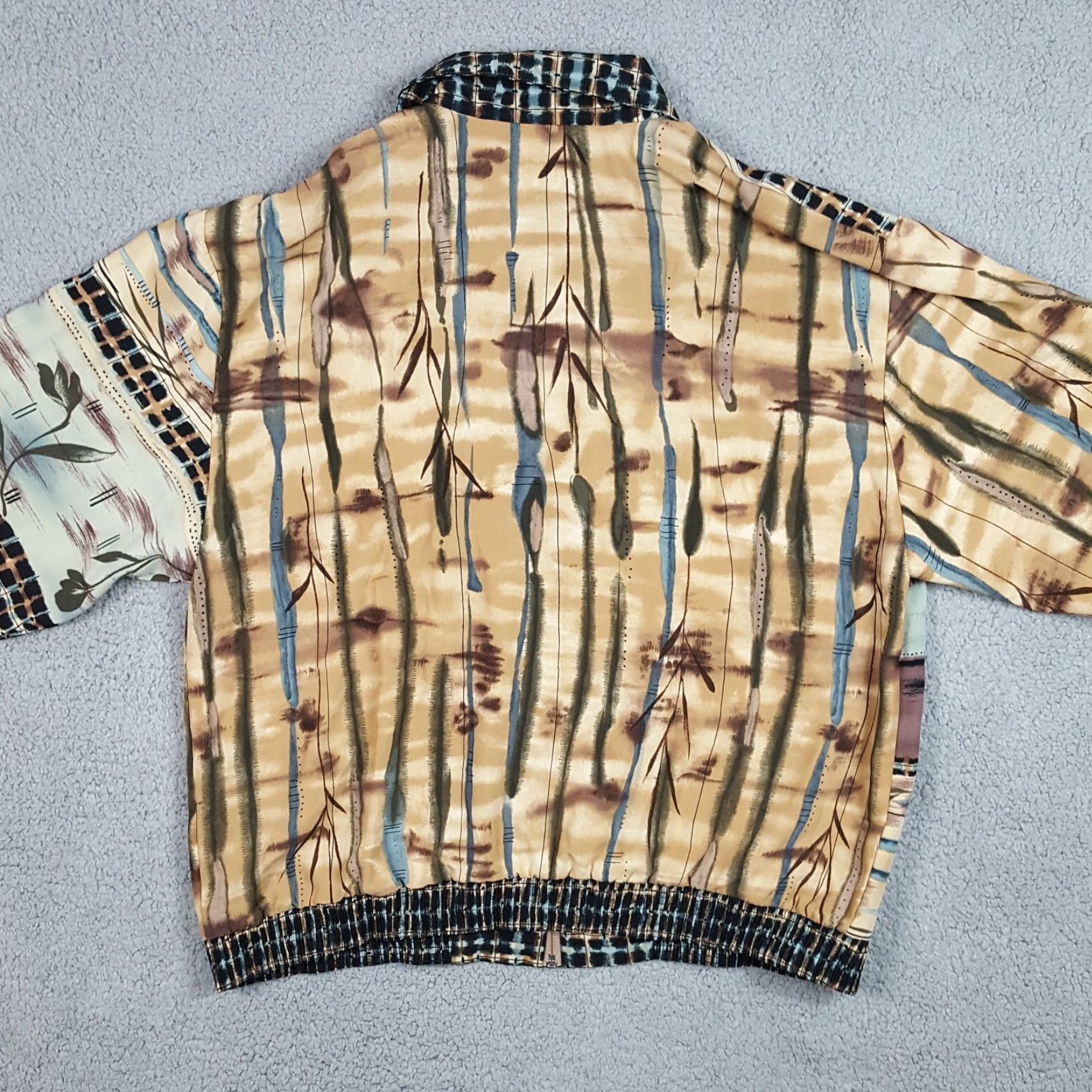 Etro Vintage 90s Plant Nature Outdoor Women's Medium Zip Up Retro Garden Jacket Shirt? Size M / US 6-8 / IT 42-44 - 5 Thumbnail
