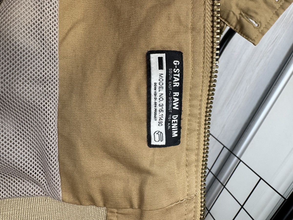 G-Star G-Star RAW Cotton Linen Bomber Jacket FLEET JKT beige Brown Size US XL / EU 56 / 4 - 14 Thumbnail