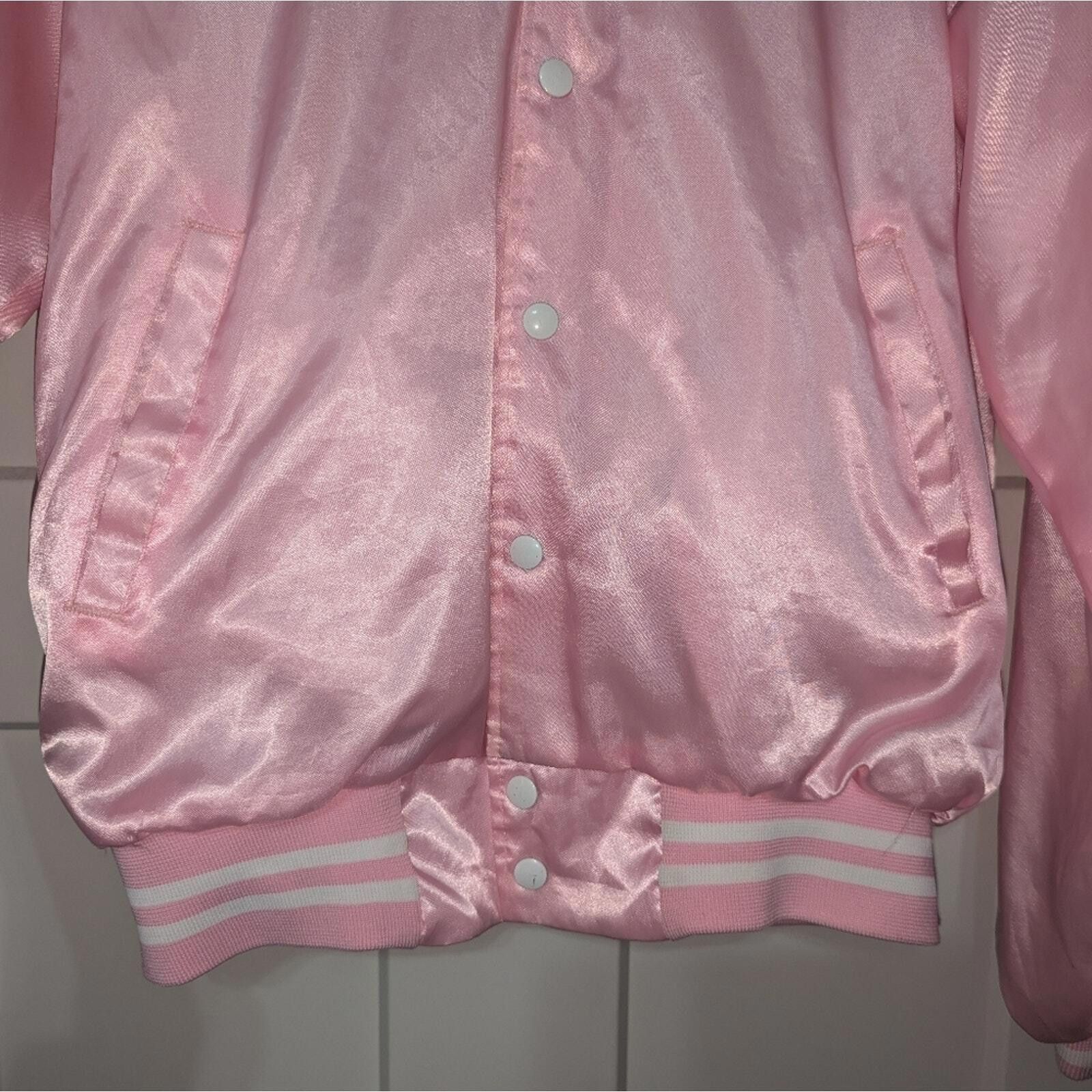 Designer Vintage Hartwell Pink Varsity Womens Jacket Windbreaker M Size M / US 6-8 / IT 42-44 - 4 Thumbnail