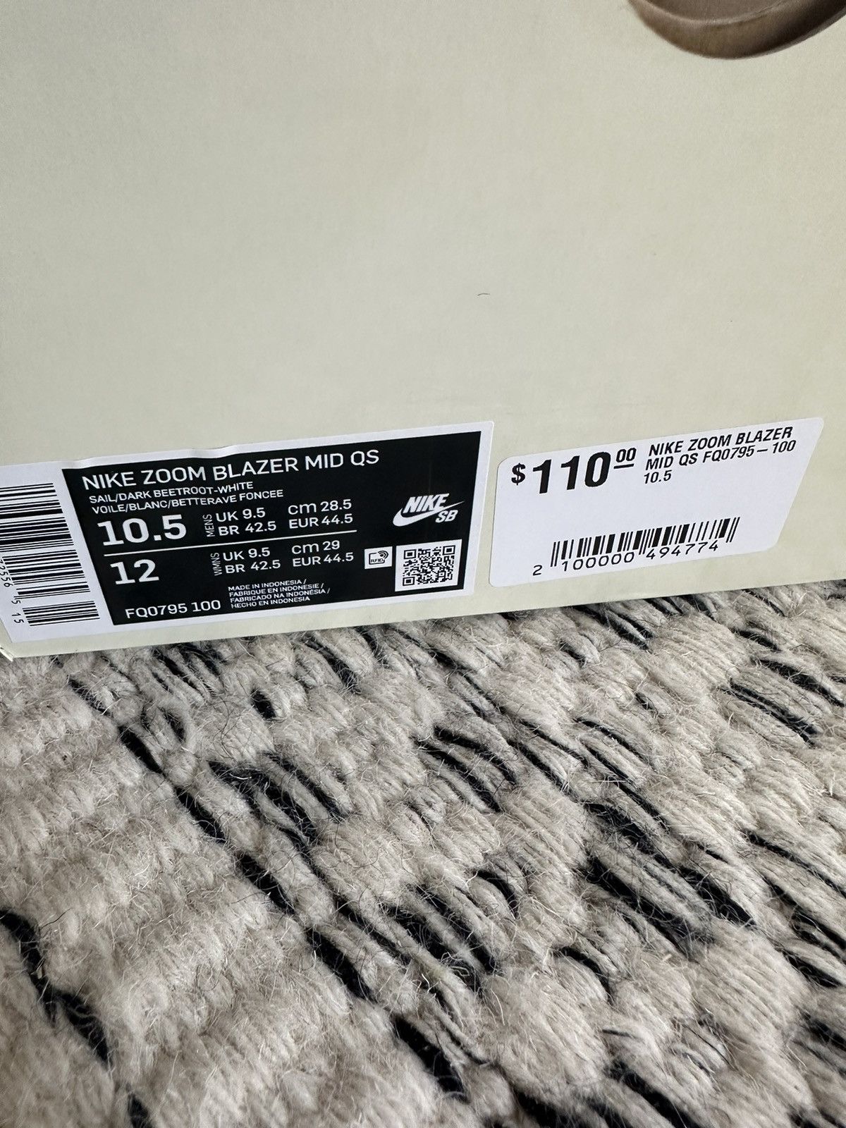 Nike Nike SB x Welcome Skateboarding Zoom Blazer Mid Size US 10.5 / EU 43-44 - 6 Thumbnail