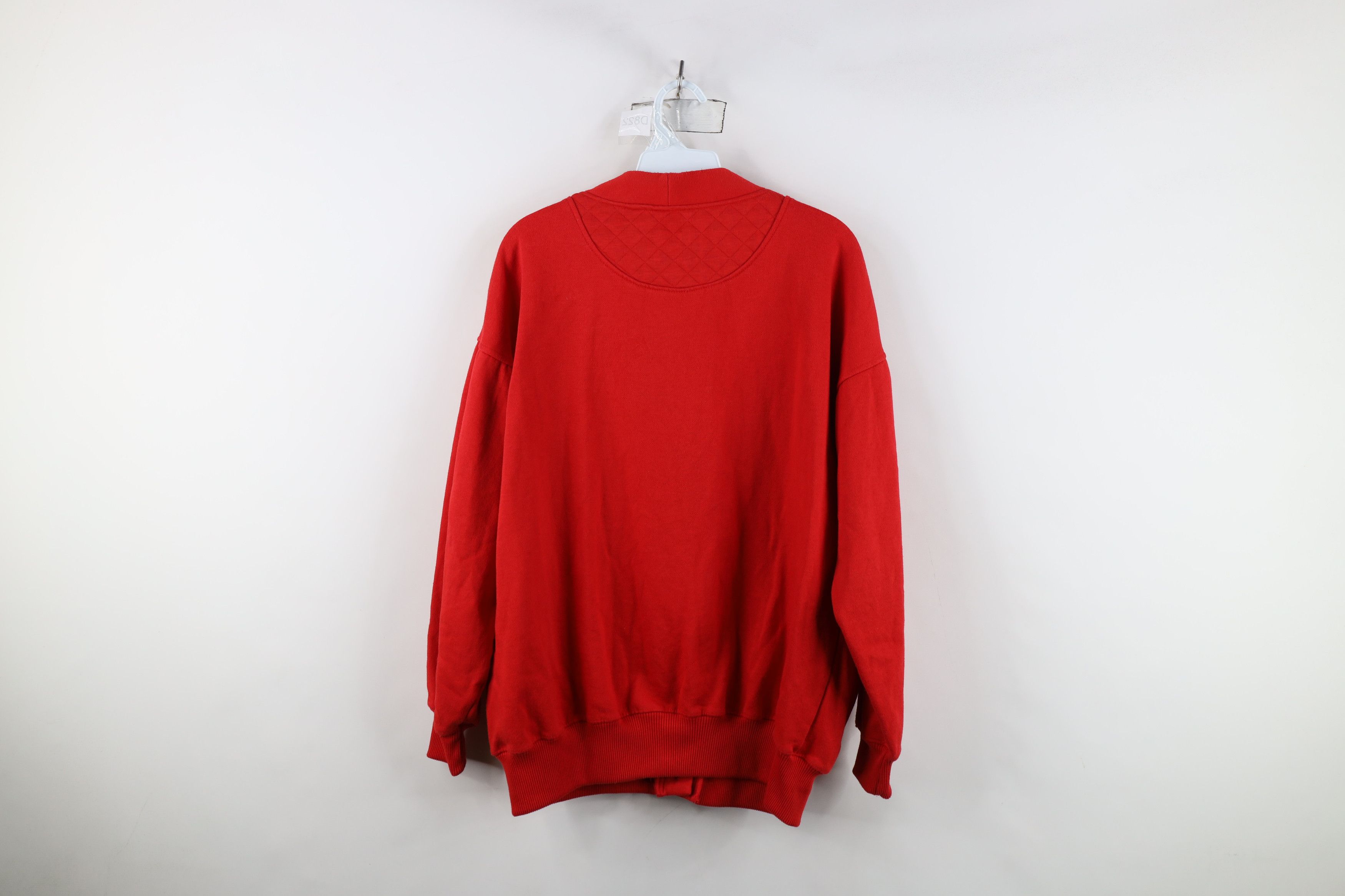 Vintage Vintage 90s Streetwear Button Cardigan Sweatshirt Red Size L / US 10 / IT 46 - 13 Thumbnail