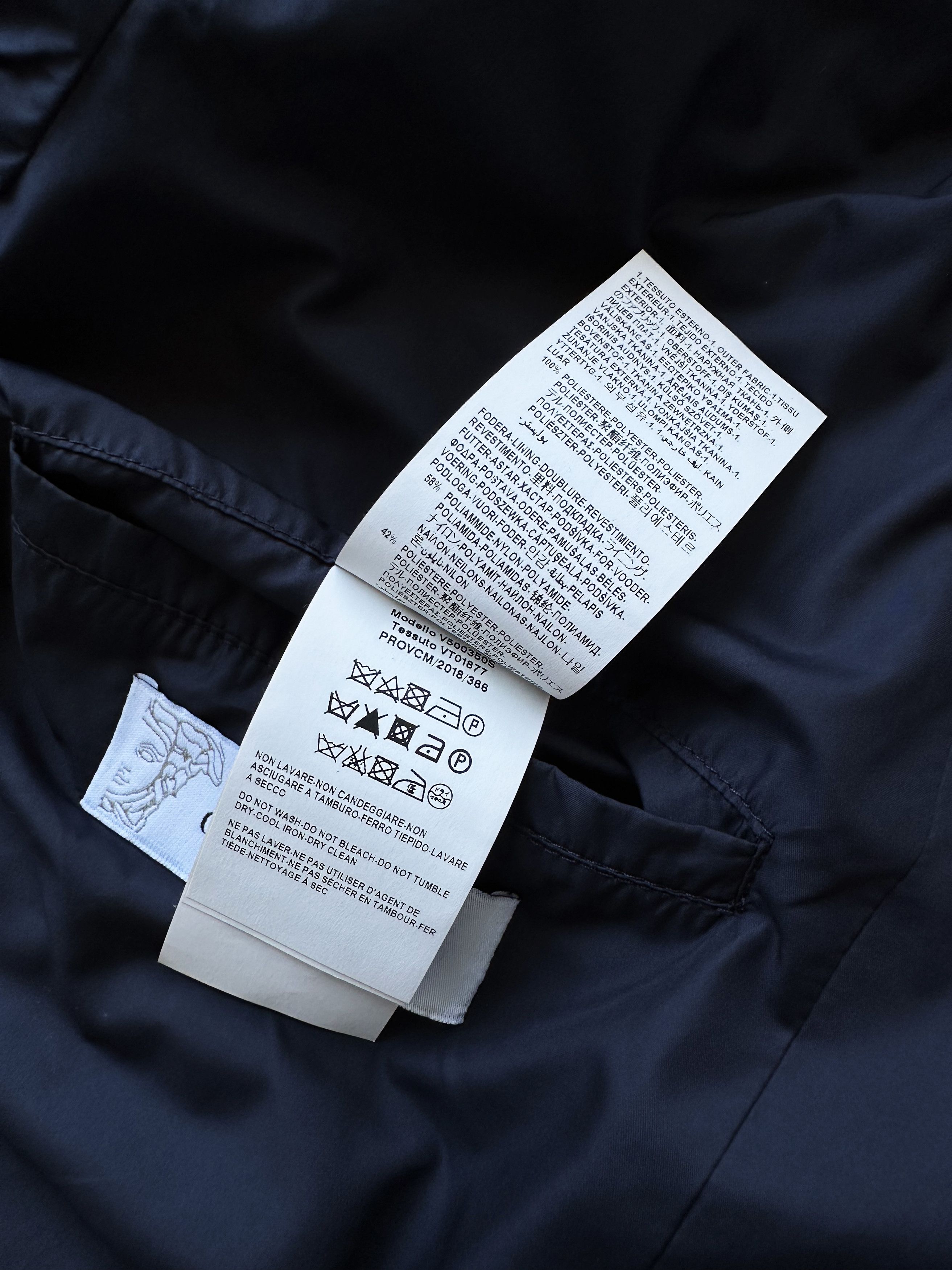 Versace Versace Collection Navy nylon bomber jacket Size US L / EU 52-54 / 3 - 14 Thumbnail