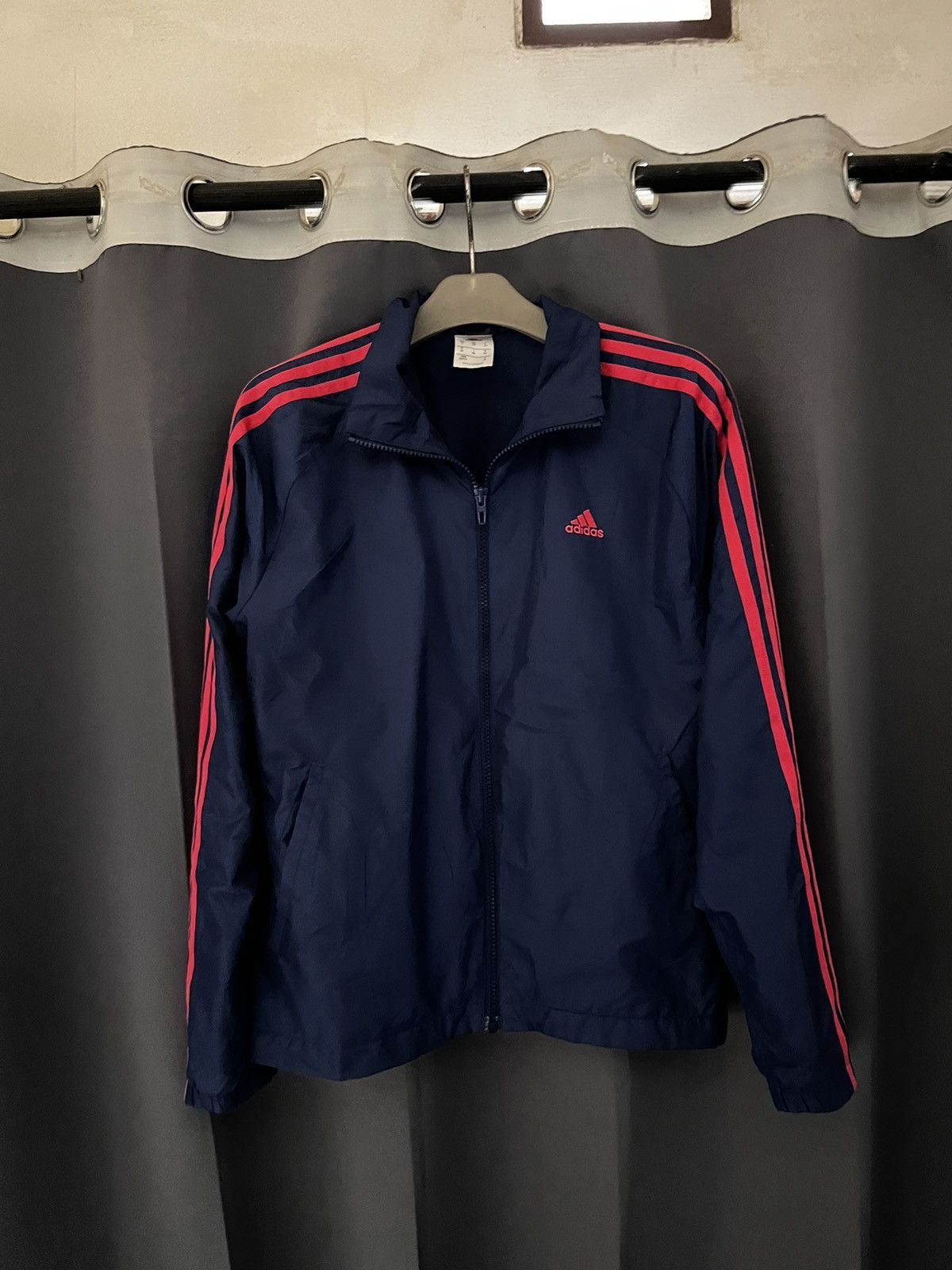 Adidas Adidas Track Jacket 3-Stripes (Navy-Red) Size US XS / EU 42 / 0 - 5 Thumbnail