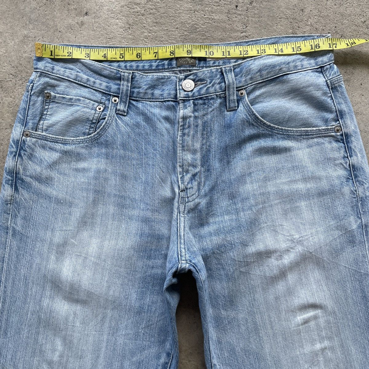 Japanese Brand × Jean × Numbers W34💥 Vintage Back Number Wash Denim Jeans Pants Faded Size US 34 / EU 50 - 5 Thumbnail
