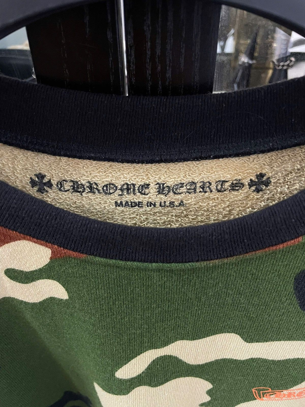 Chrome Hearts Chrome Hearts x Matty Boy CAUTION Crewneck 'Camo' Size US L / EU 52-54 / 3 - 6 Thumbnail