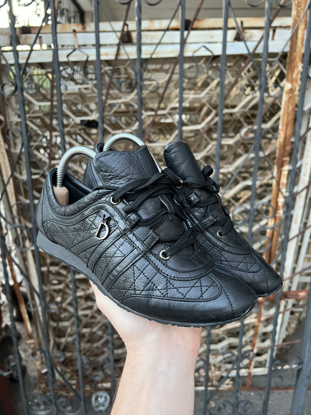 Dior Dior Leather Trainers Vintage Size US 7.5 / IT 37.5 - 1 Thumbnail