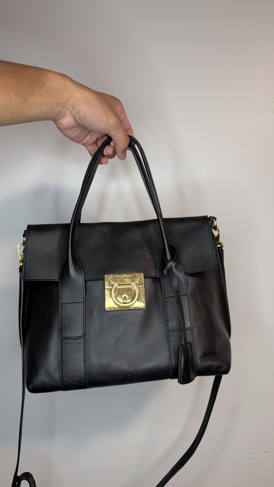 Salvatore Ferragamo Vintage Auth Salvatore Ferragamo Used Gancini 2Way Shoulder Size ONE SIZE - 1 Thumbnail