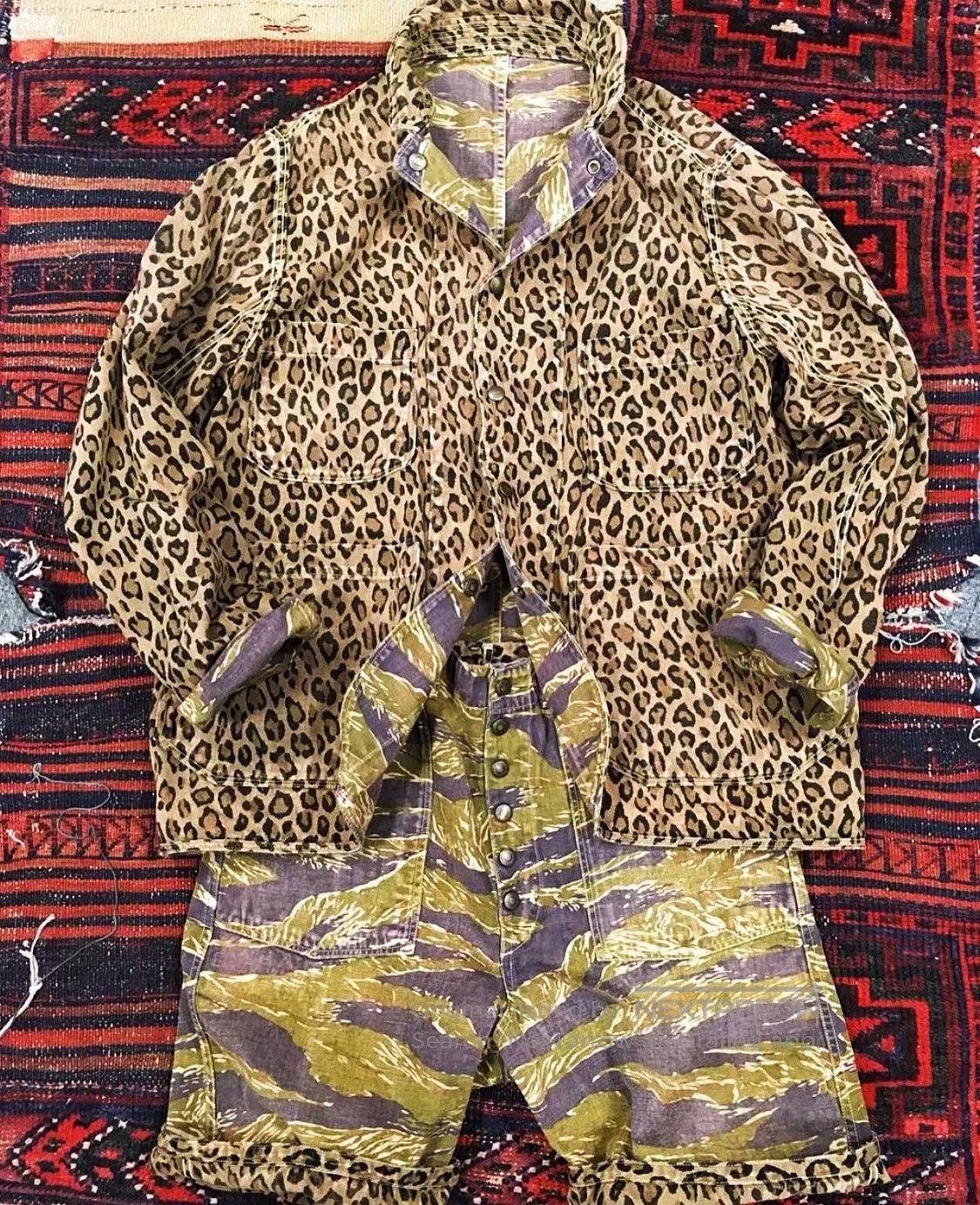 Kapital Capital Double-Sided Leopard Print Bag. Size ONE SIZE - 6 Thumbnail