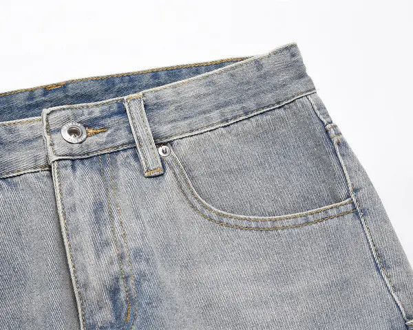 Japanese Brand VIBE High street washed distressed zipper cargo jeans y2k Size US 32 / EU 48 - 4 Thumbnail