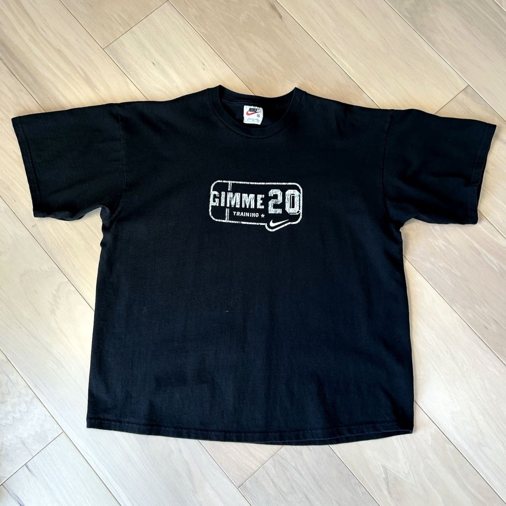 Nike Nike Vintage Training Tee XL Black USA Made Short Sleeve Shirt Men Size US 36 / EU 52 - 2 Thumbnail
