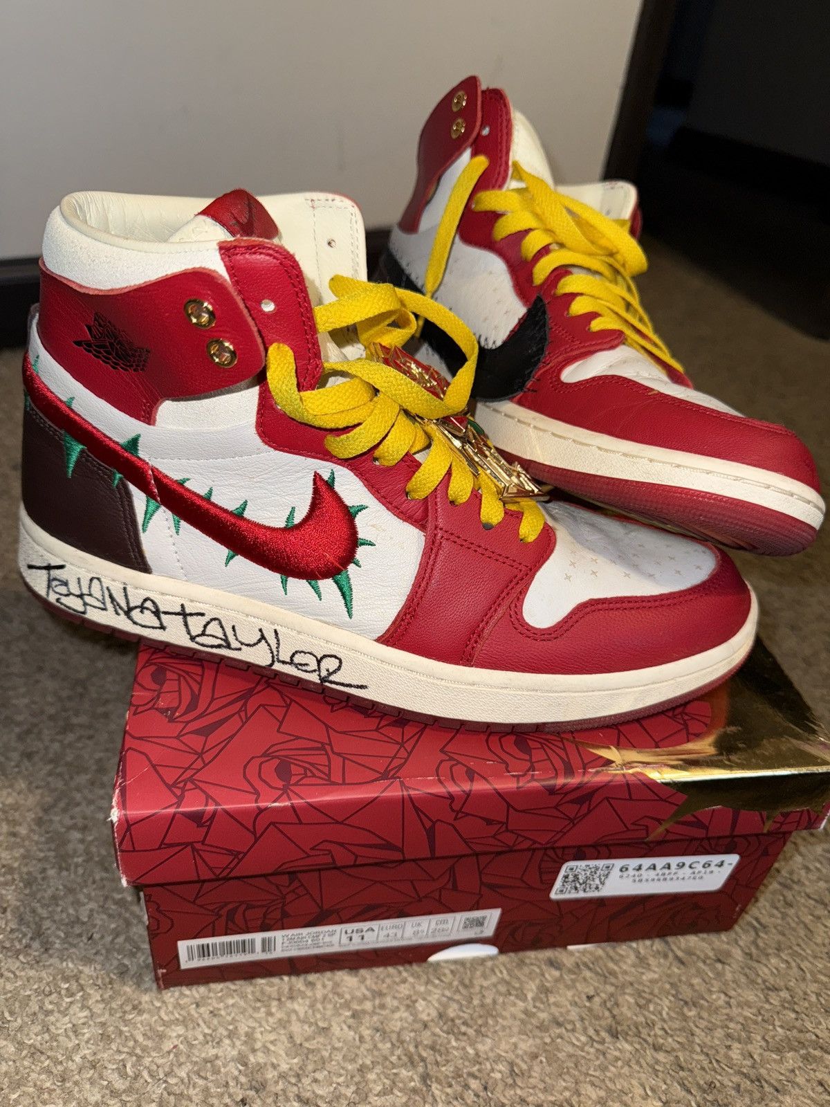 Jordan Brand × Nike Jordan 1 x Teyana Taylor (AUTOGRAPHED!) Size US 9 / EU 42 - 1 Thumbnail
