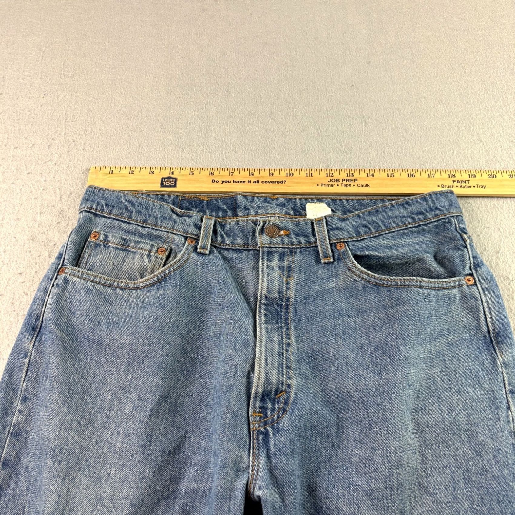 Levi's VINTAGE Levi's 505 Jeans Mens 38x30 Blue Denim 90s Straight Style Jeans Regular Mens Size US 38 / EU 54 - 7 Thumbnail