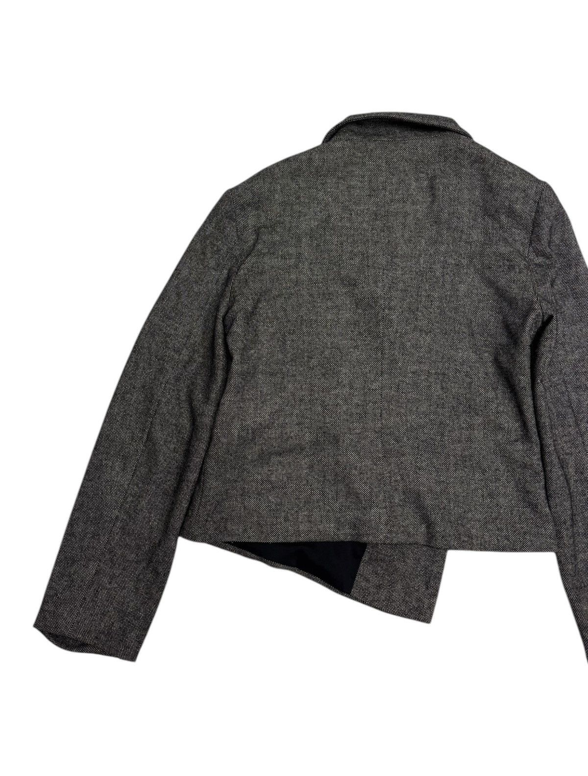 agnes b. 🔥AGNES B WOOL LAINE GREY SHAWL COLLAR CROP JACKET Size S / US 4 / IT 40 - 12 Thumbnail