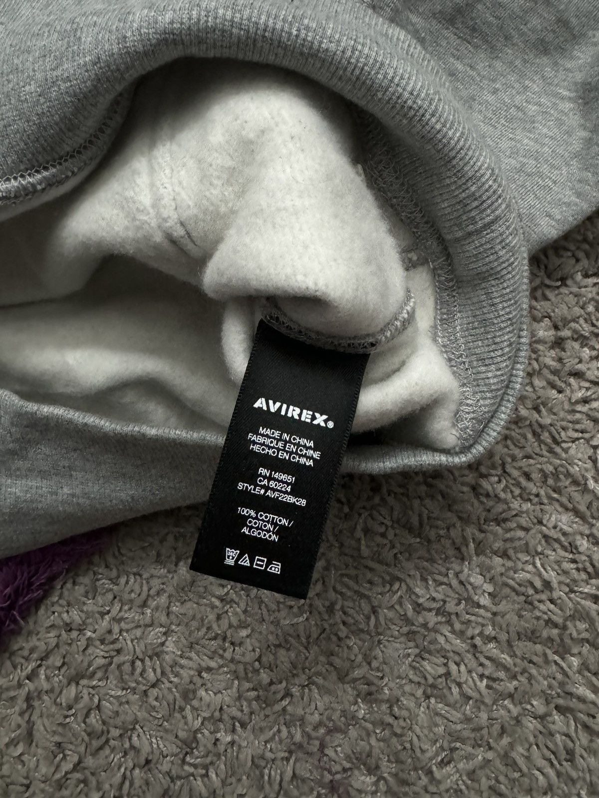 Avirex Avirex grey hoodie size L (matching sweats also available) Size US L / EU 52-54 / 3 - 5 Thumbnail