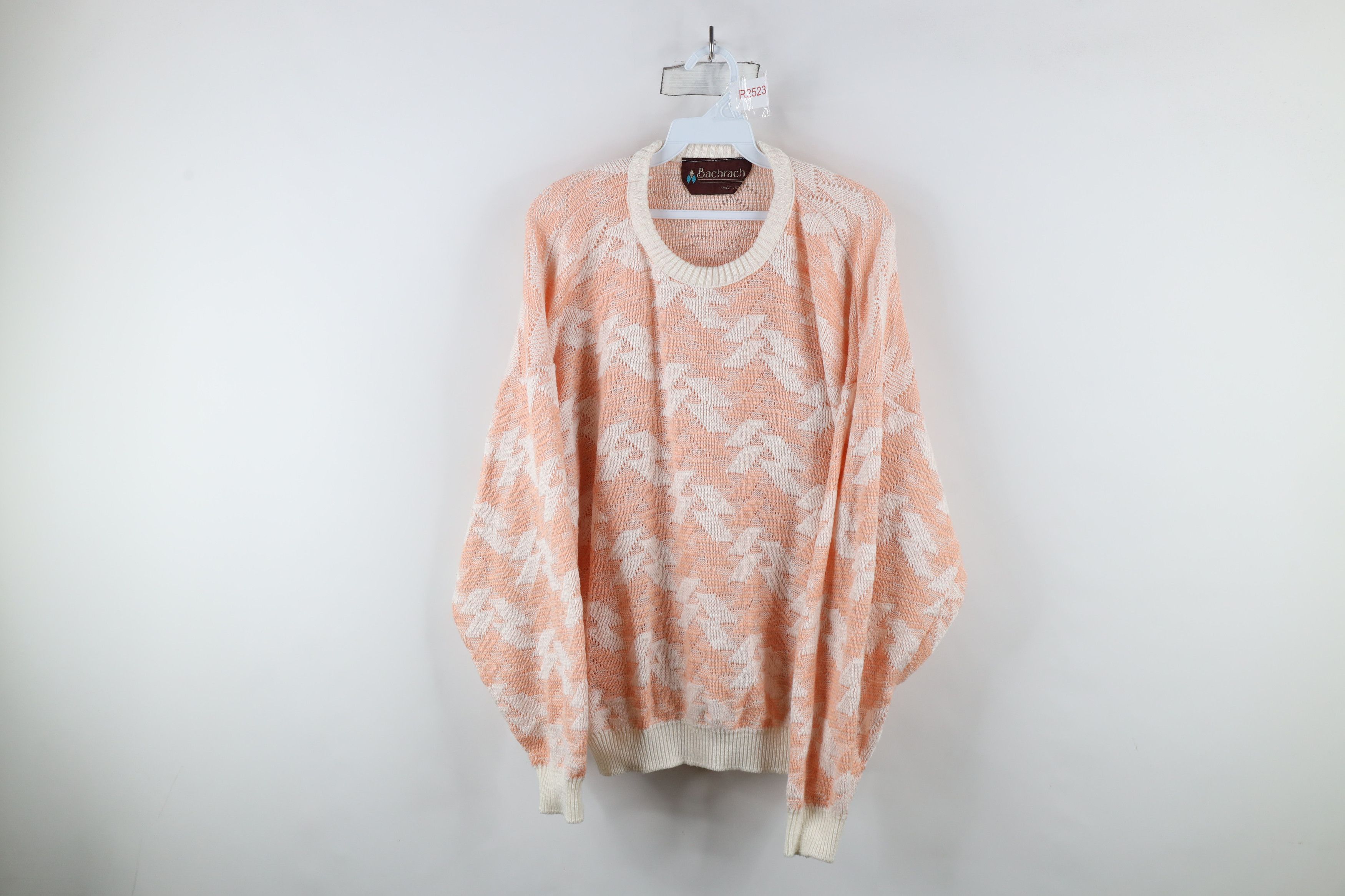 Vintage Vintage 90s Coogi Style Abstract Knit Sweater Acrylic USA Size US XL / EU 56 / 4 - 1 Thumbnail