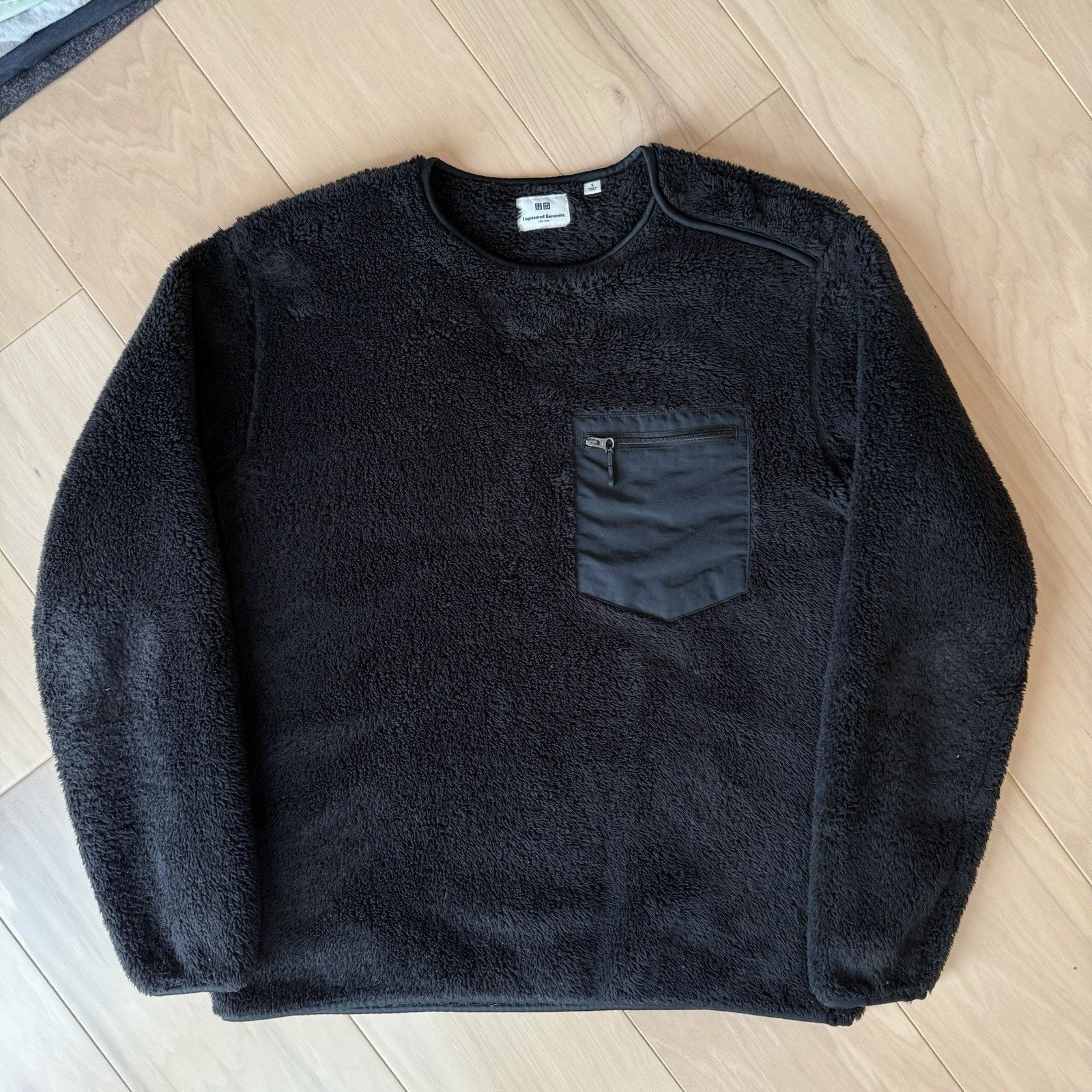 Engineered Garments × Uniqlo Uniqlo Engineered Garments Pullover SBlack Fleece Sweatshirt Size US S / EU 44-46 / 1 - 2 Thumbnail