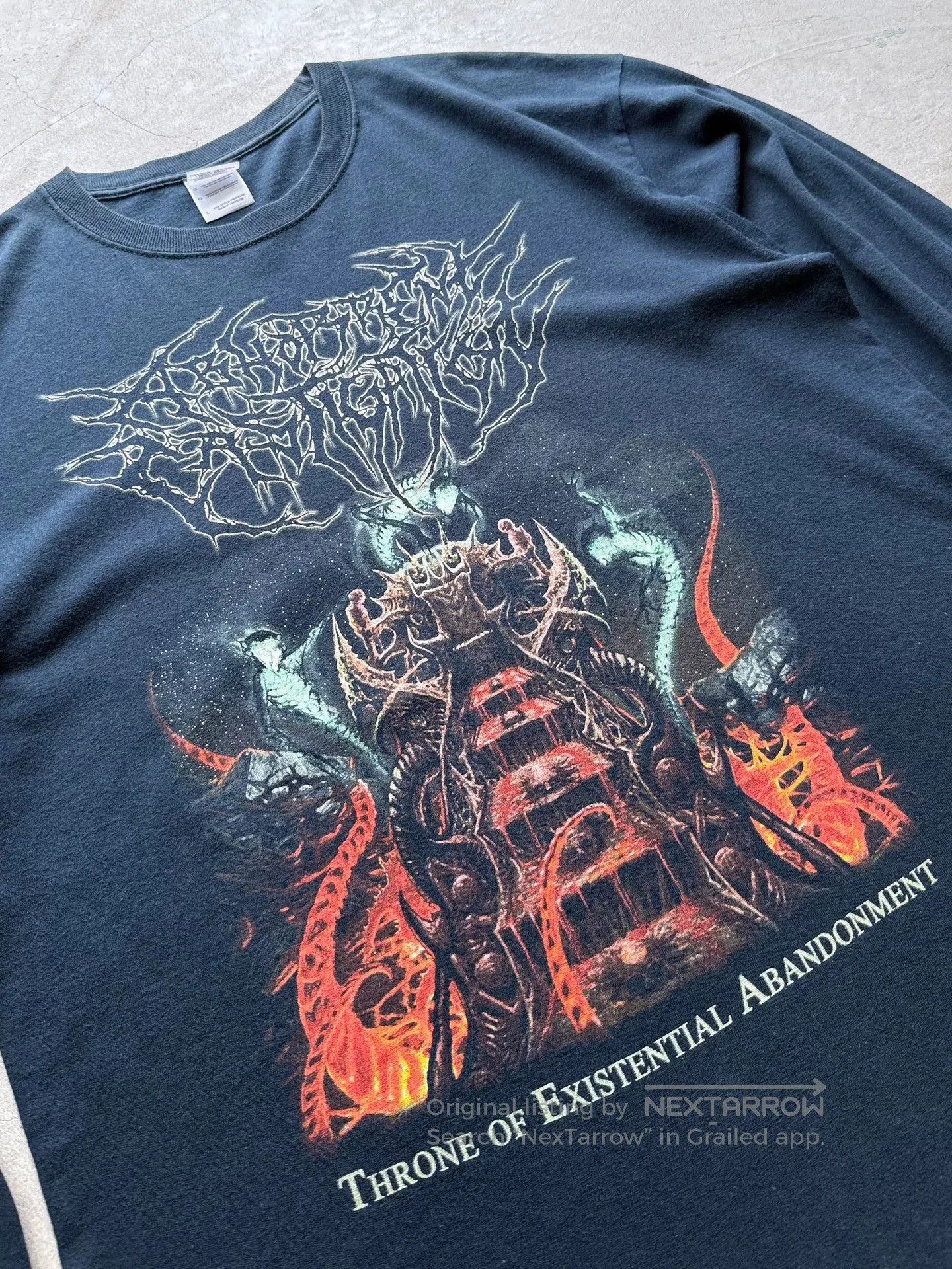 Vintage Vintage 00s Abhorrent Castigation Band Tee. Size US L / EU 52-54 / 3 - 3 Thumbnail