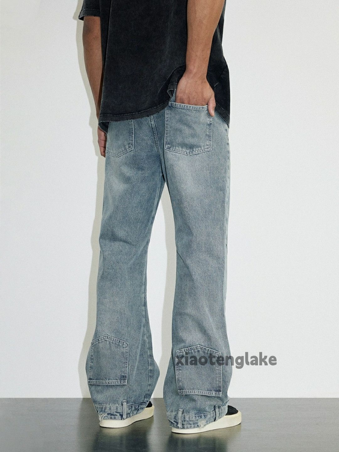 Jean × Vintage washed faded cleanfit yuppie skate punk flared jeans Size US 30 / EU 46 - 7 Thumbnail