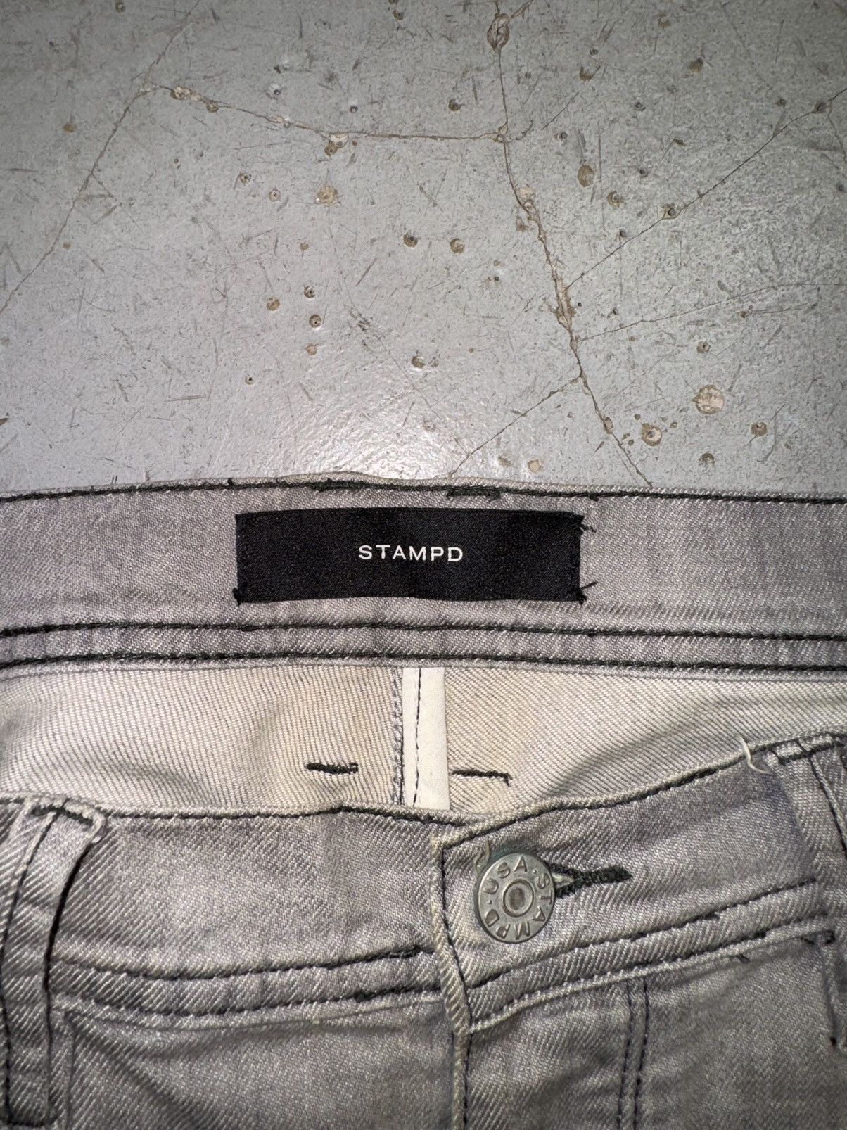 Stampd Stampd Distressed Grey Jeans Size US 34 / EU 50 - 3 Thumbnail
