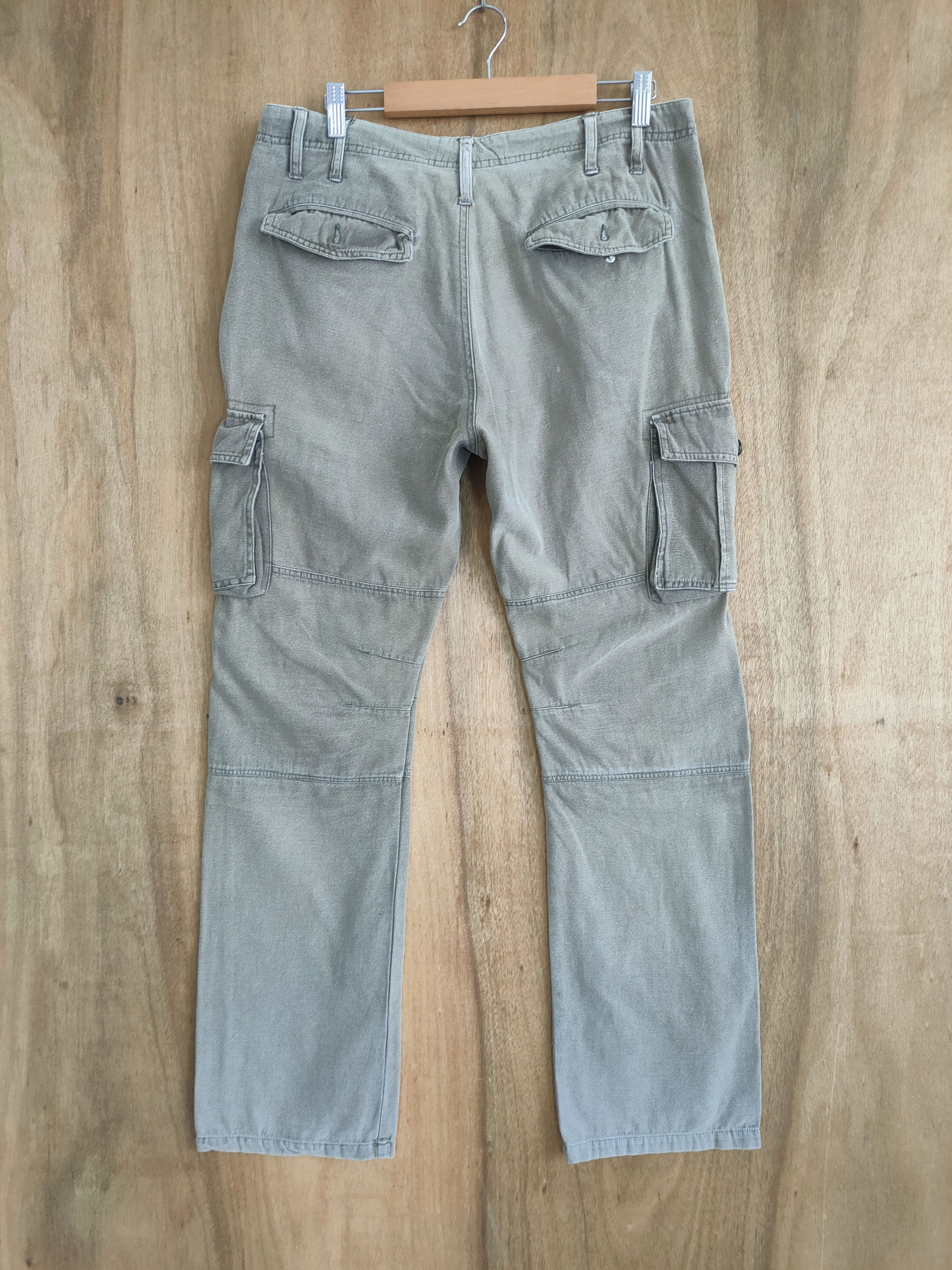 If Six Was Nine × Japanese Brand SIX STAR DOUBLE KNEE FADED CARGO PANTS Size US 33 - 6 Thumbnail