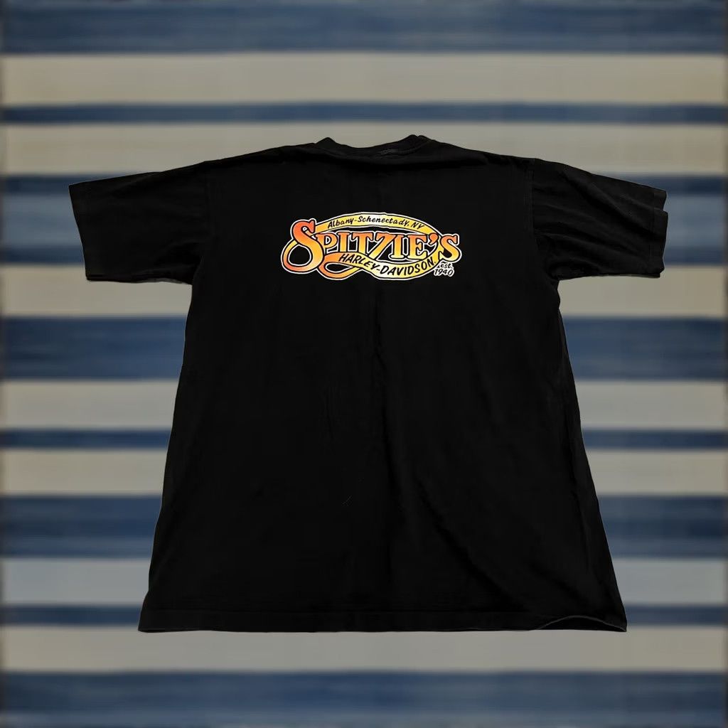 Harley Davidson VINTAGE Harley-Davidson Shirt Mens Crew Neck Short Sleeve Black 1993 USA Medium Size US M / EU 48-50 / 2 - 1 Thumbnail