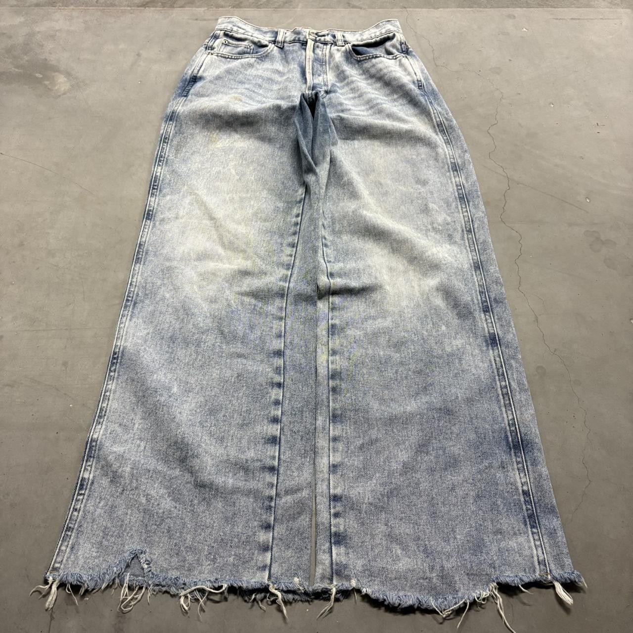 Vintage Crazy Vintage Y2K/2000s Baggy Wideleg Skater Light Blue Wash Denim Jeans! Size US 26 / EU 42 - 1 Thumbnail