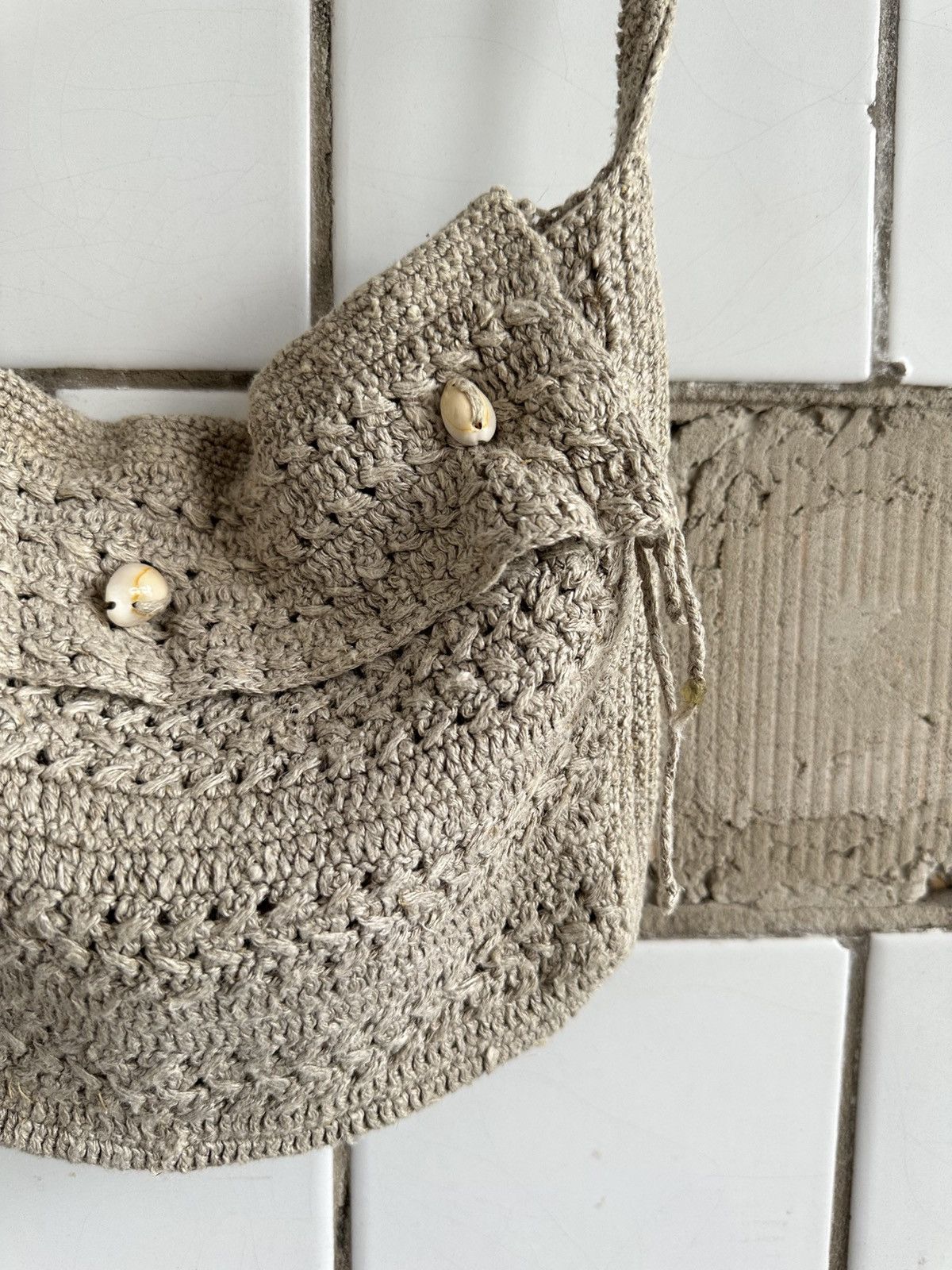 Japanese Brand Vintage Japanese Style Knit Shoulders Bag Y2K 00s USA Size ONE SIZE - 3 Thumbnail