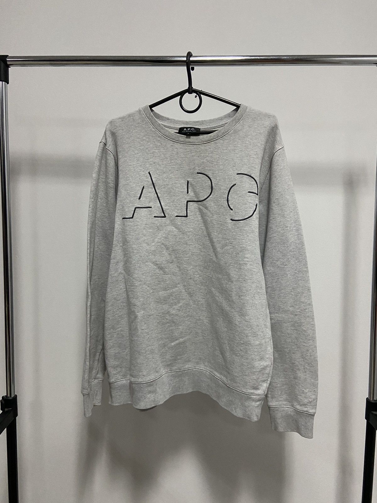 A.P.C. × Vintage APC Rue Madame Paris Big Logo Vintage Sweatshirt Size US L / EU 52-54 / 3 - 1 Thumbnail