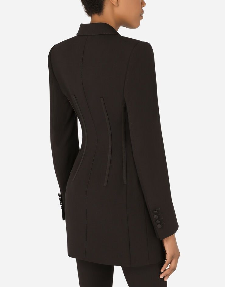 Dolce & Gabbana o1y0825 Crepe Jacket in Black Size M / US 6-8 / IT 42-44 - 3 Thumbnail