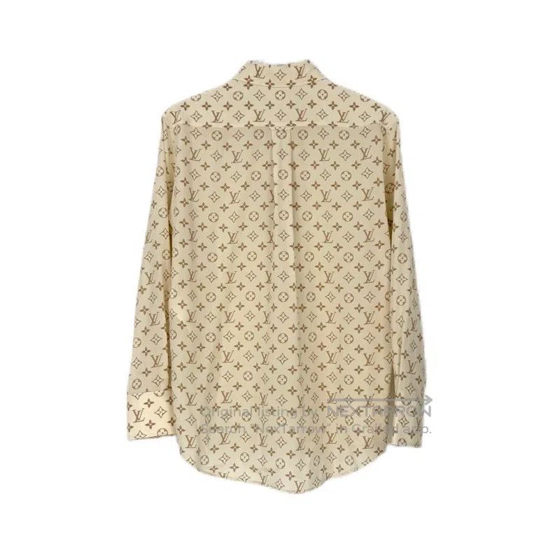 Louis Vuitton Louis Vuitton Apricot silk presbyopic full print shirt Size XS / US 0-2 / IT 36-38 - 2 Thumbnail
