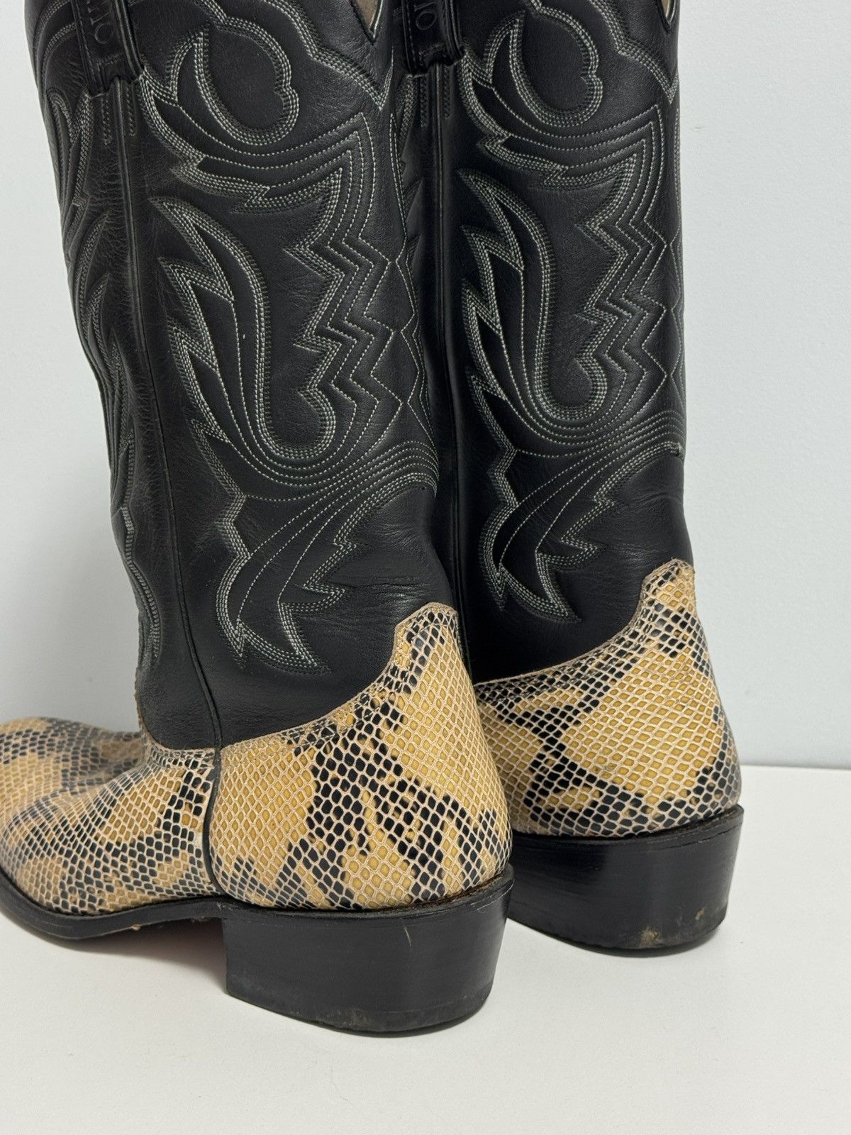 Sancho Boots Sancho leather Western Cowboy Boots Black snake size 45 Size US 11 / EU 44 - 7 Thumbnail