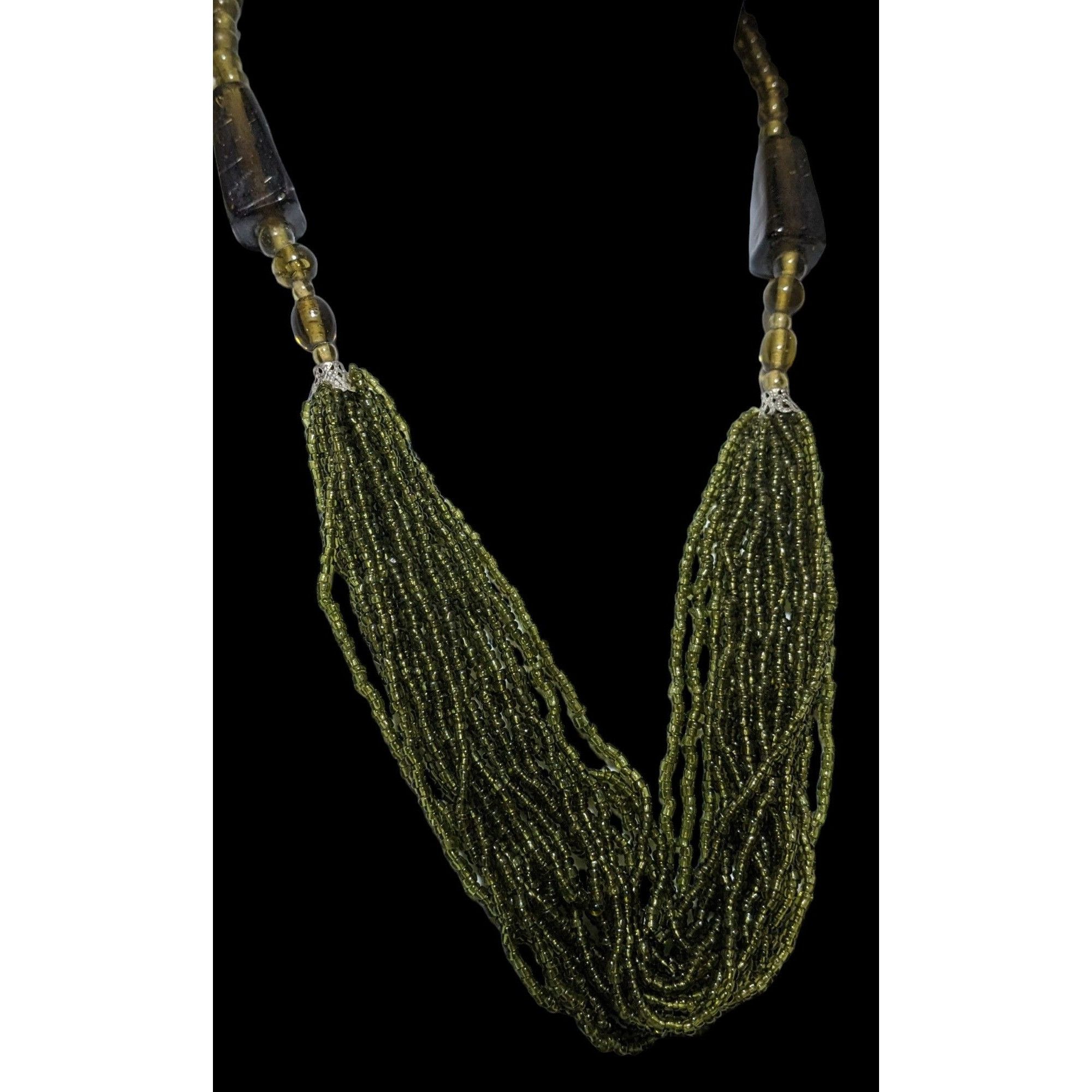 Other Charming Charlie Green Glass Beaded Necklace And Earring Set Size ONE SIZE - 2 Thumbnail